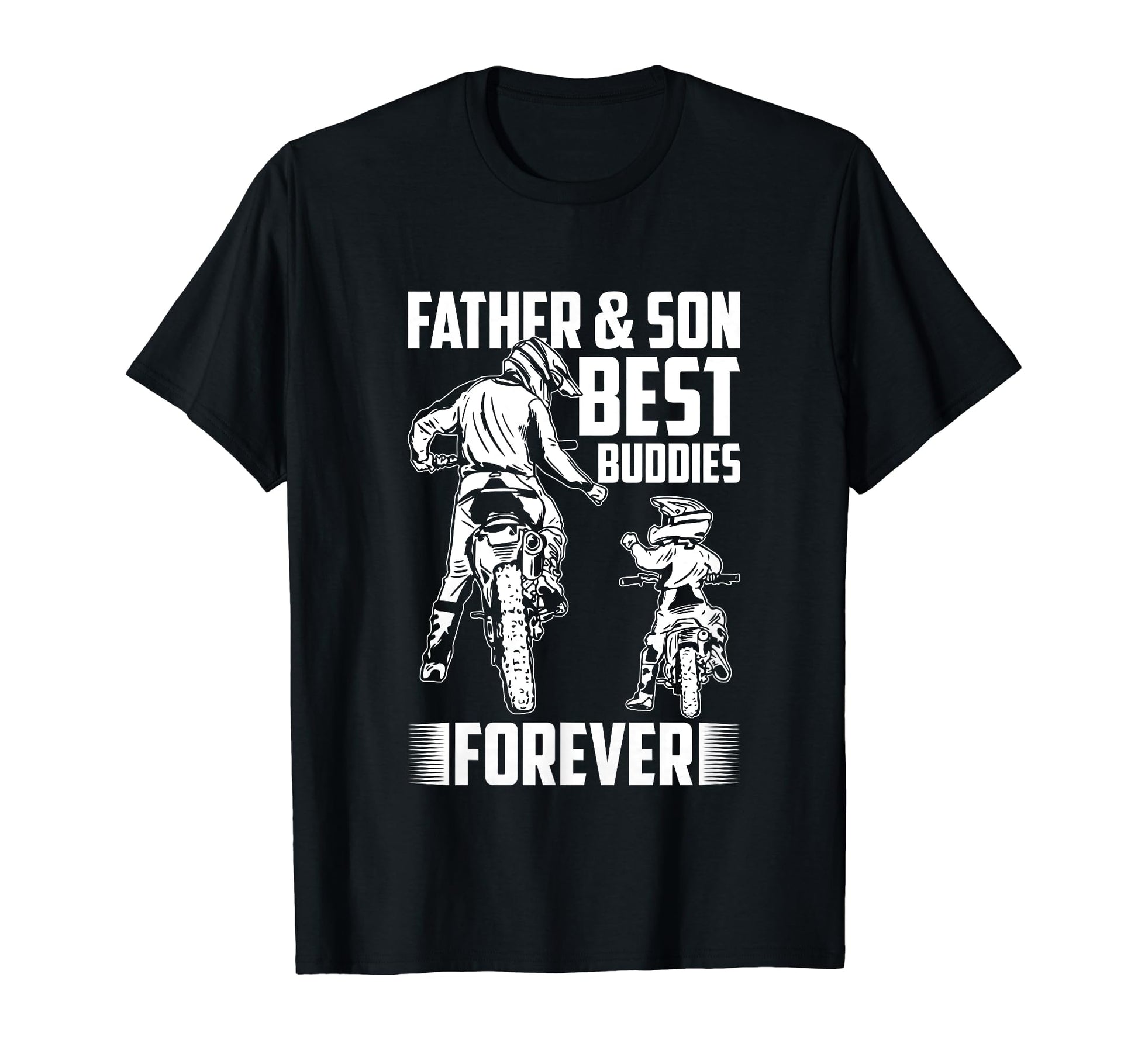 Father Son Motocross Bike Motorcycle T-Shirt - Casual Everyday Wear Unisex - T-Shirt, Sweatshirt, Hoodie