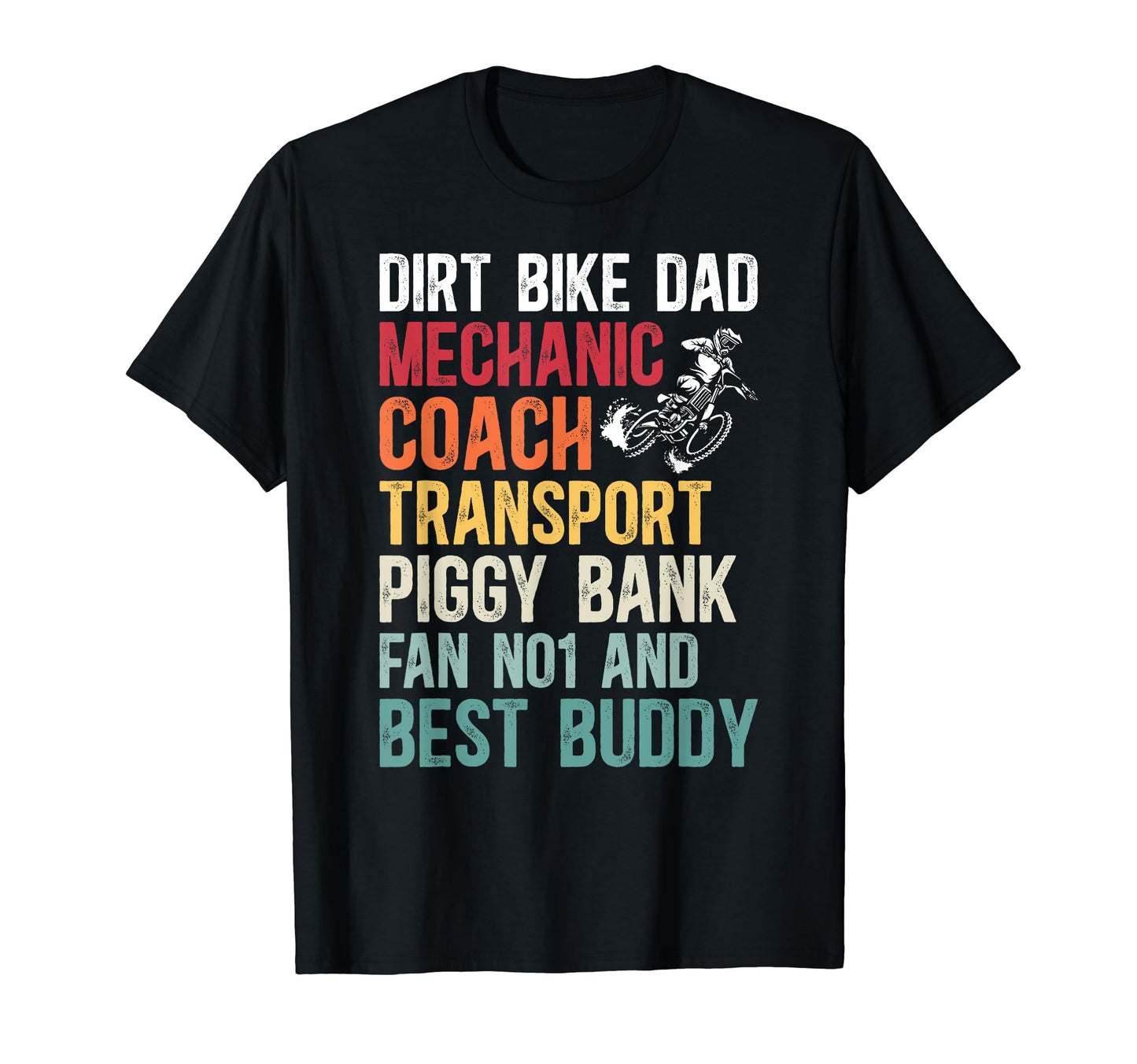 Dirt Bike Dad Definition Dad Dirt T-Shirt - Custom Art Print for Adults - T-Shirt, Sweatshirt, Hoodie