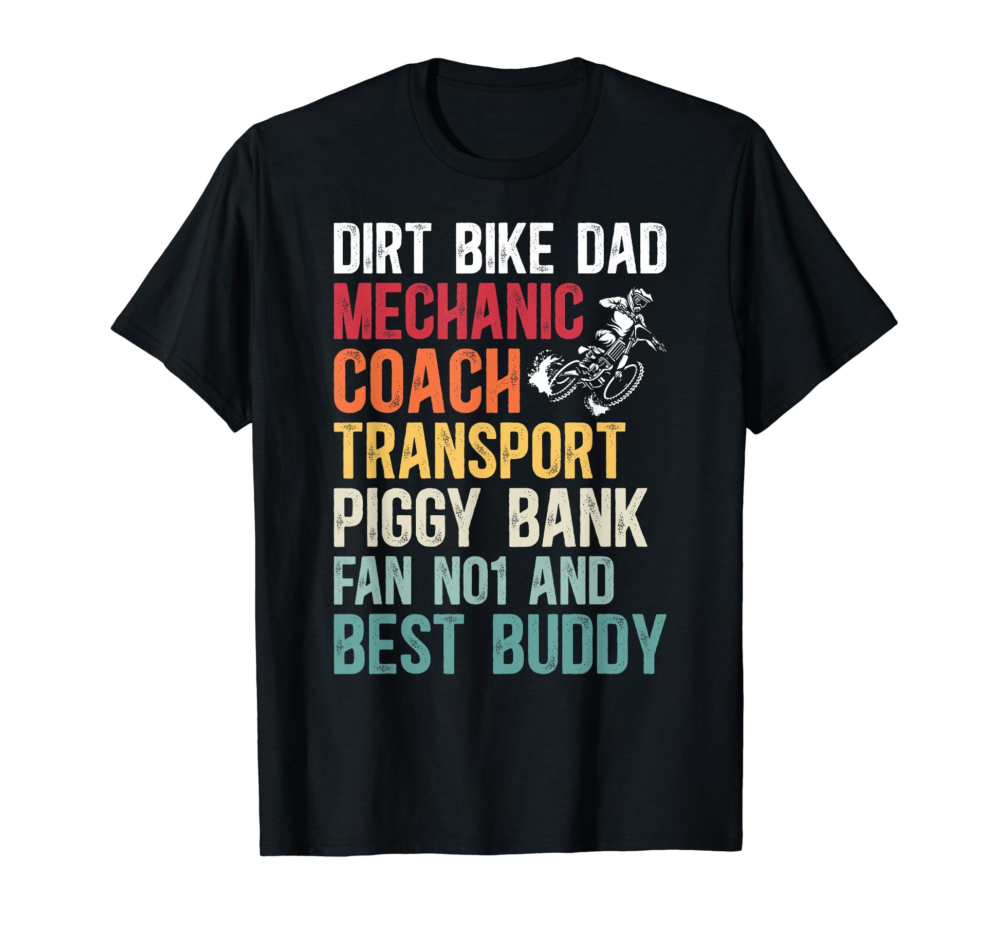Dirt Bike Dad Definition Dad Dirt T-Shirt - Custom Art Print for Adults - T-Shirt, Sweatshirt, Hoodie