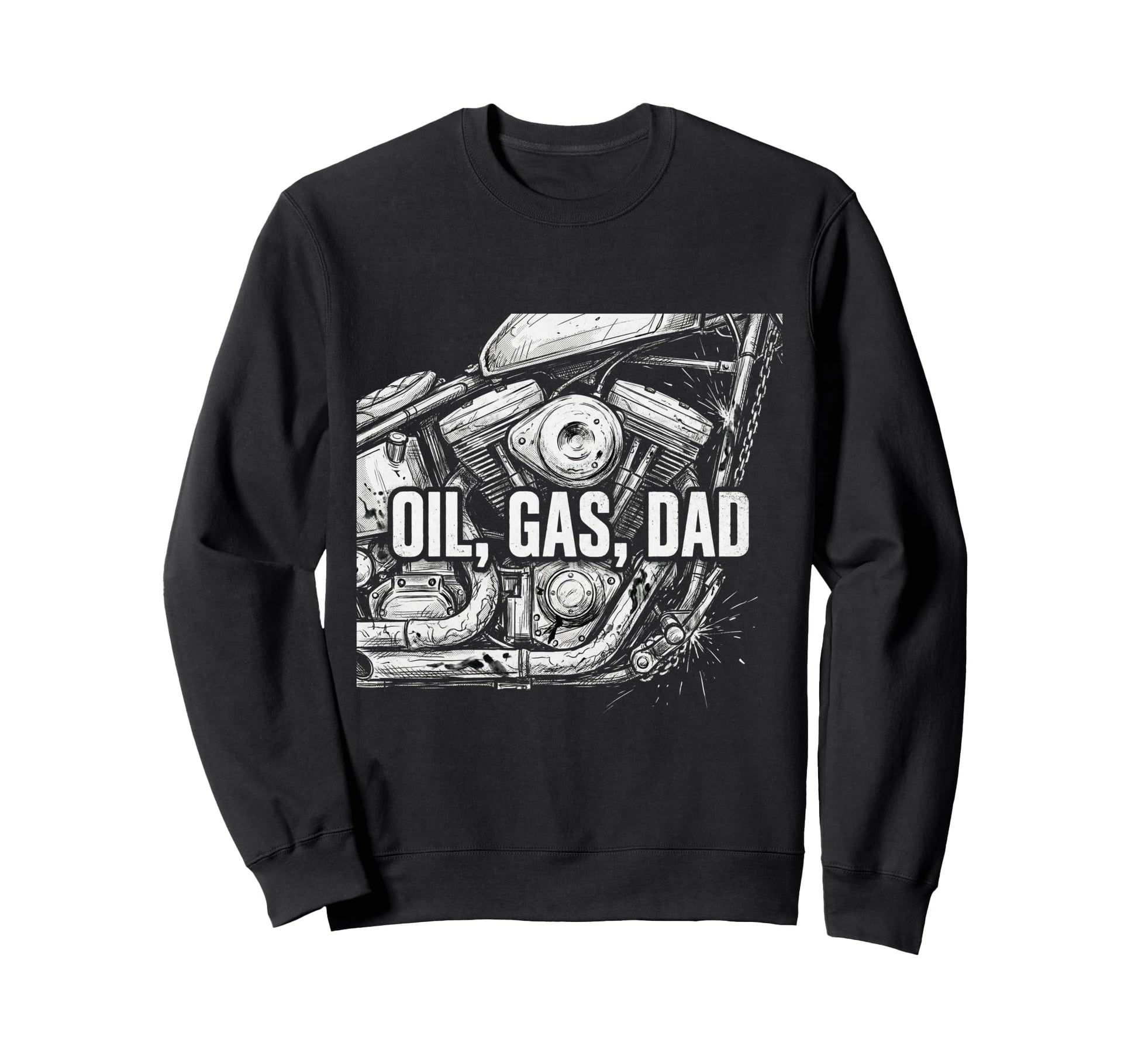 Garage Motorcycle Papa Rider Biker Sweatshirt - Streetwear Style Men Women - T-Shirt, Sweatshirt, Hoodie