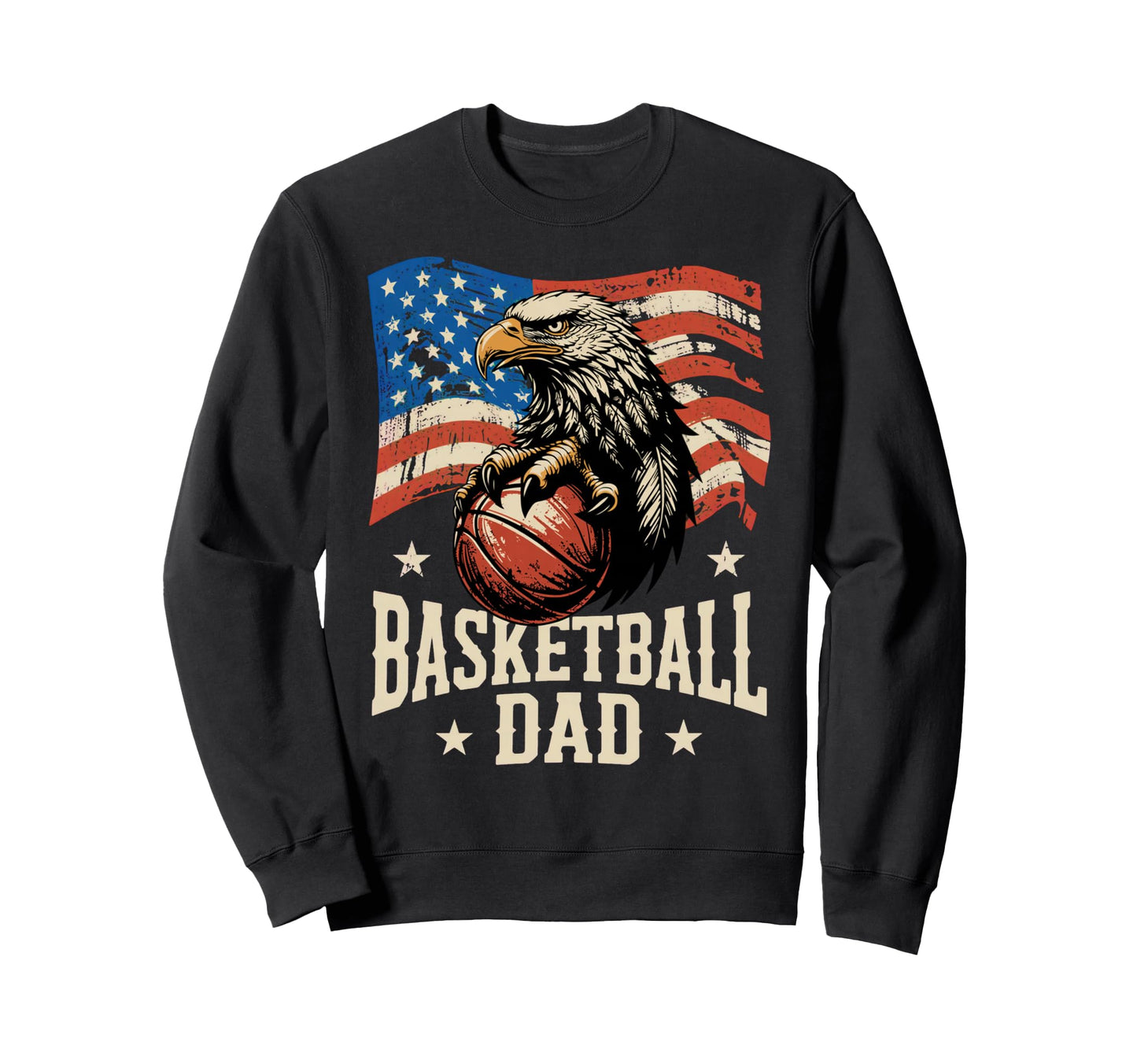 Basketball American Flag Basketball Sweatshirt - Novelty Apparel Men Women - T-Shirt, Sweatshirt, Hoodie