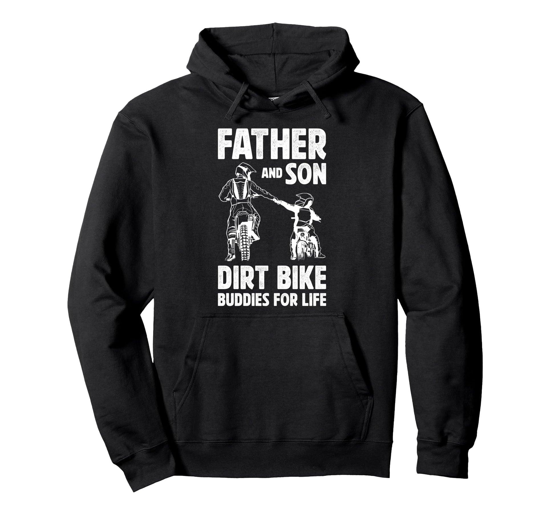 Dirt Bike Father And Son Dirt Bike Hoodie - Aesthetic Graphic for Adults - T-Shirt, Sweatshirt, Hoodie