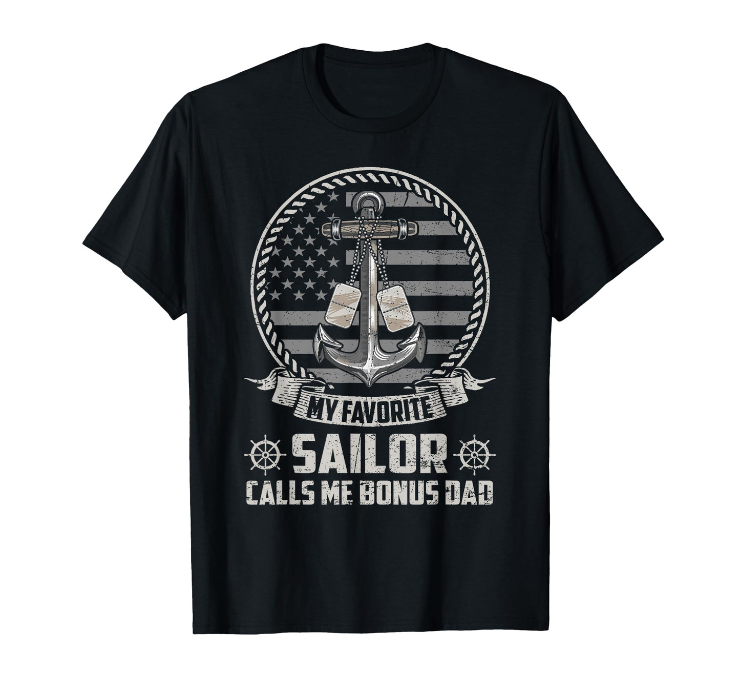 My Favorite Sailor Calls Me Bonus Dad T-Shirt - Graphic Print for Adults - T-Shirt, Sweatshirt, Hoodie