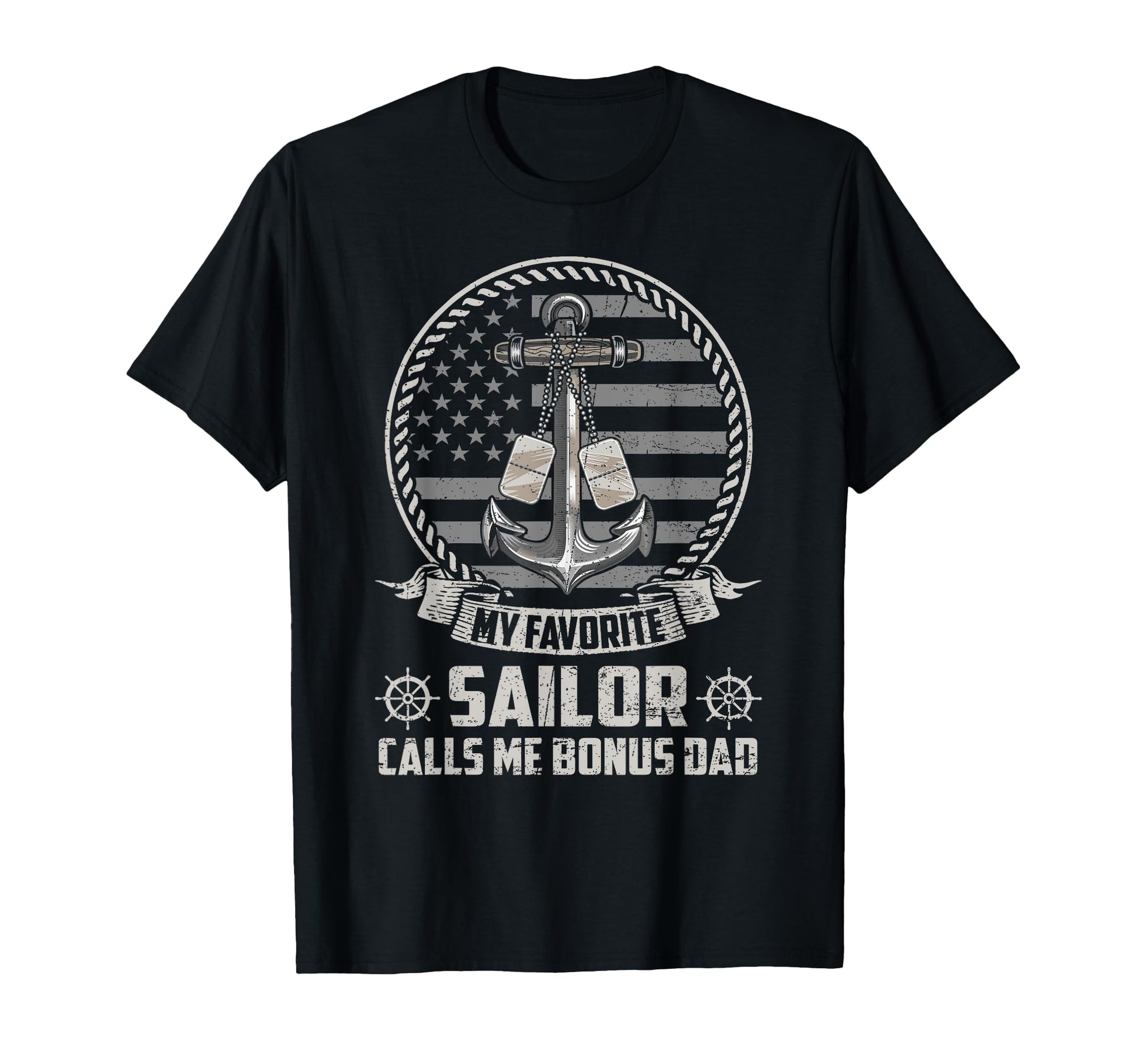 My Favorite Sailor Calls Me Bonus Dad T-Shirt - Graphic Print for Adults - T-Shirt, Sweatshirt, Hoodie