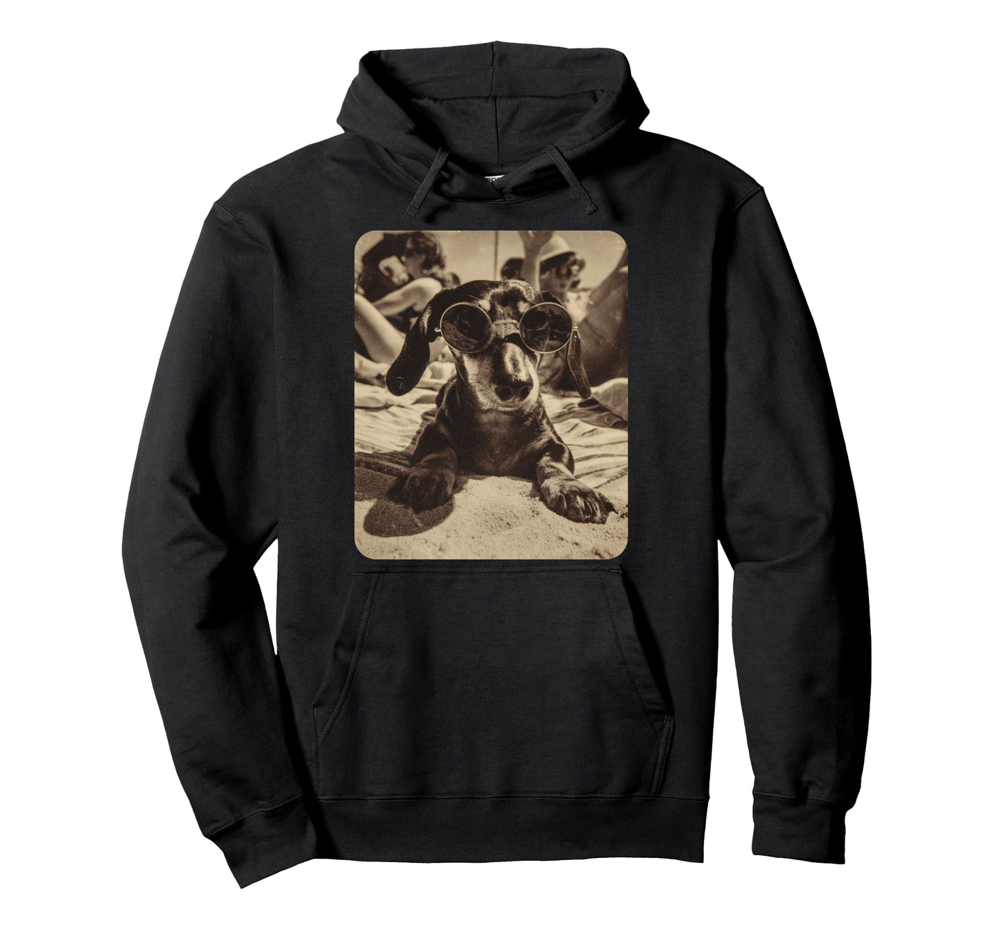 Dachshund Funny Dog Meme Hoodie - Minimalist Print for Adults - T-Shirt, Sweatshirt, Hoodie