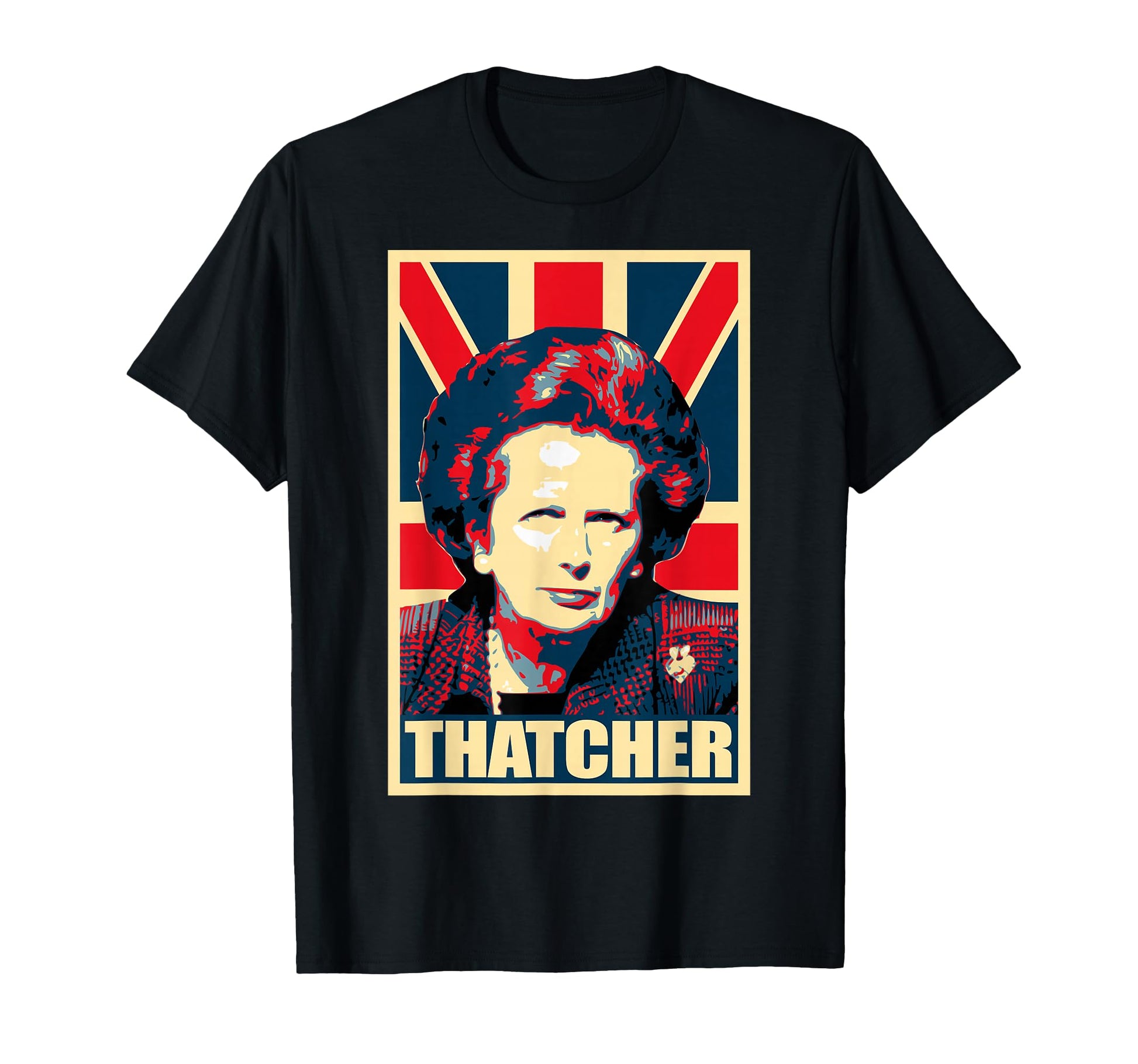 Margaret Thatcher Propaganda Pop Art T-Shirt - Trendy Graphic for Adults - T-Shirt, Sweatshirt, Hoodie