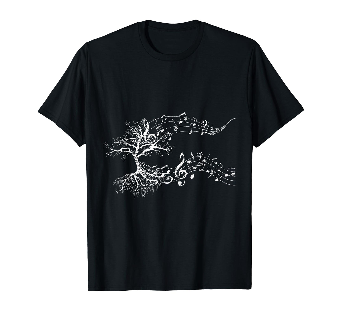 Gift Musicians Music Tree Treble Clef T-Shirt - Graphic Print Unisex - T-Shirt, Sweatshirt, Hoodie
