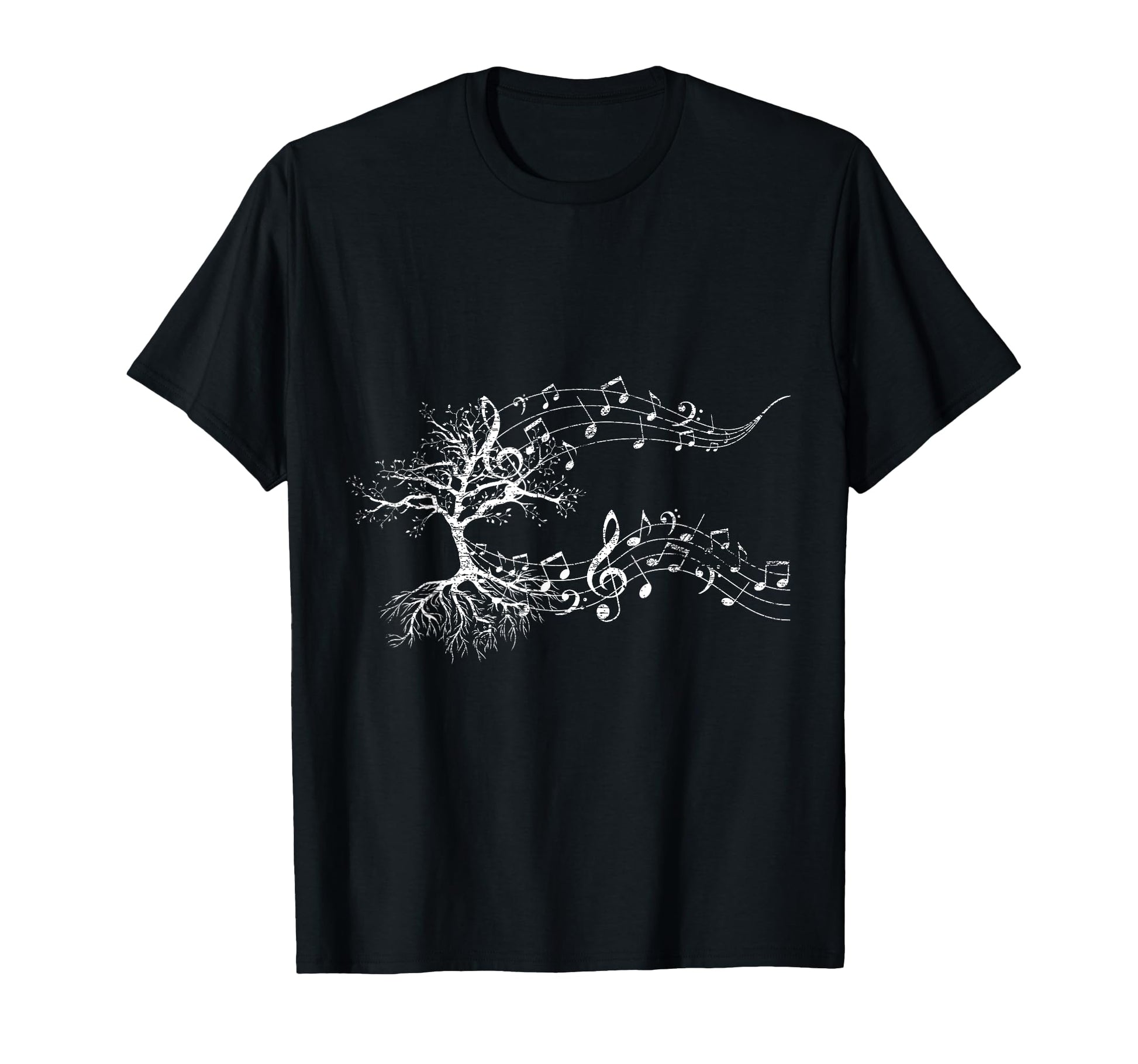 Gift Musicians Music Tree Treble Clef T-Shirt - Graphic Print Unisex - T-Shirt, Sweatshirt, Hoodie