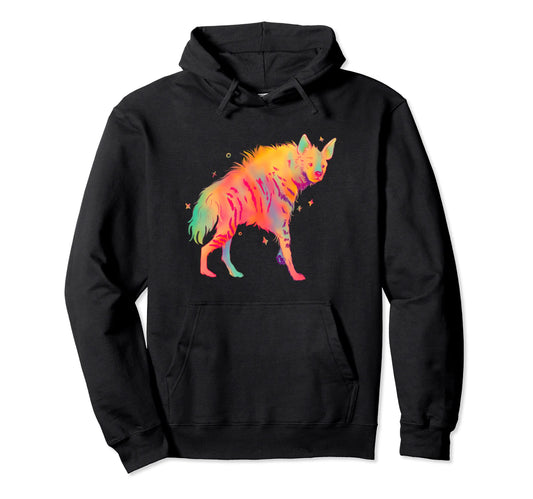 Africa Hyenas Lover Colorful Pop Art Hoodie - Aesthetic Graphic Unisex - T-Shirt, Sweatshirt, Hoodie