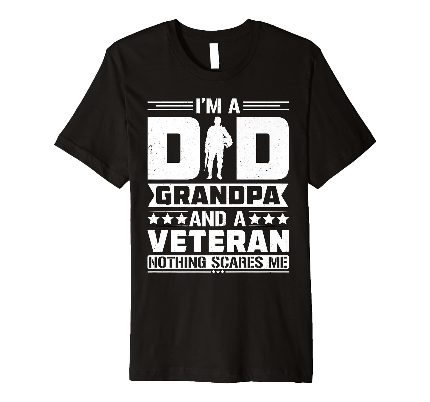 Veteran Grandpa Dad Fathers Day Soldier T-Shirt - Graphic Print Men Women - T-Shirt, Sweatshirt, Hoodie