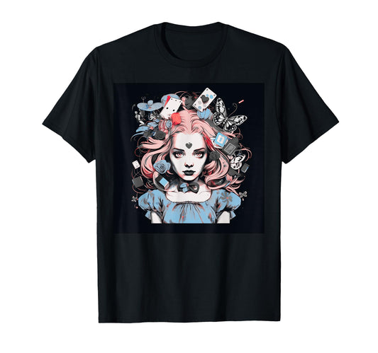 Alice T Wonderland Pop Surrealism T-Shirt - Aesthetic Graphic Unisex - T-Shirt, Sweatshirt, Hoodie