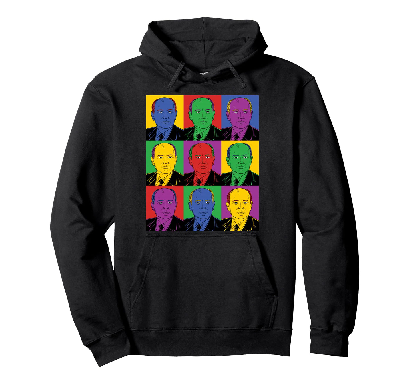 Mikhail Gorbachev Pop Art History Hoodie - Fun Novelty Design Unisex - T-Shirt, Sweatshirt, Hoodie