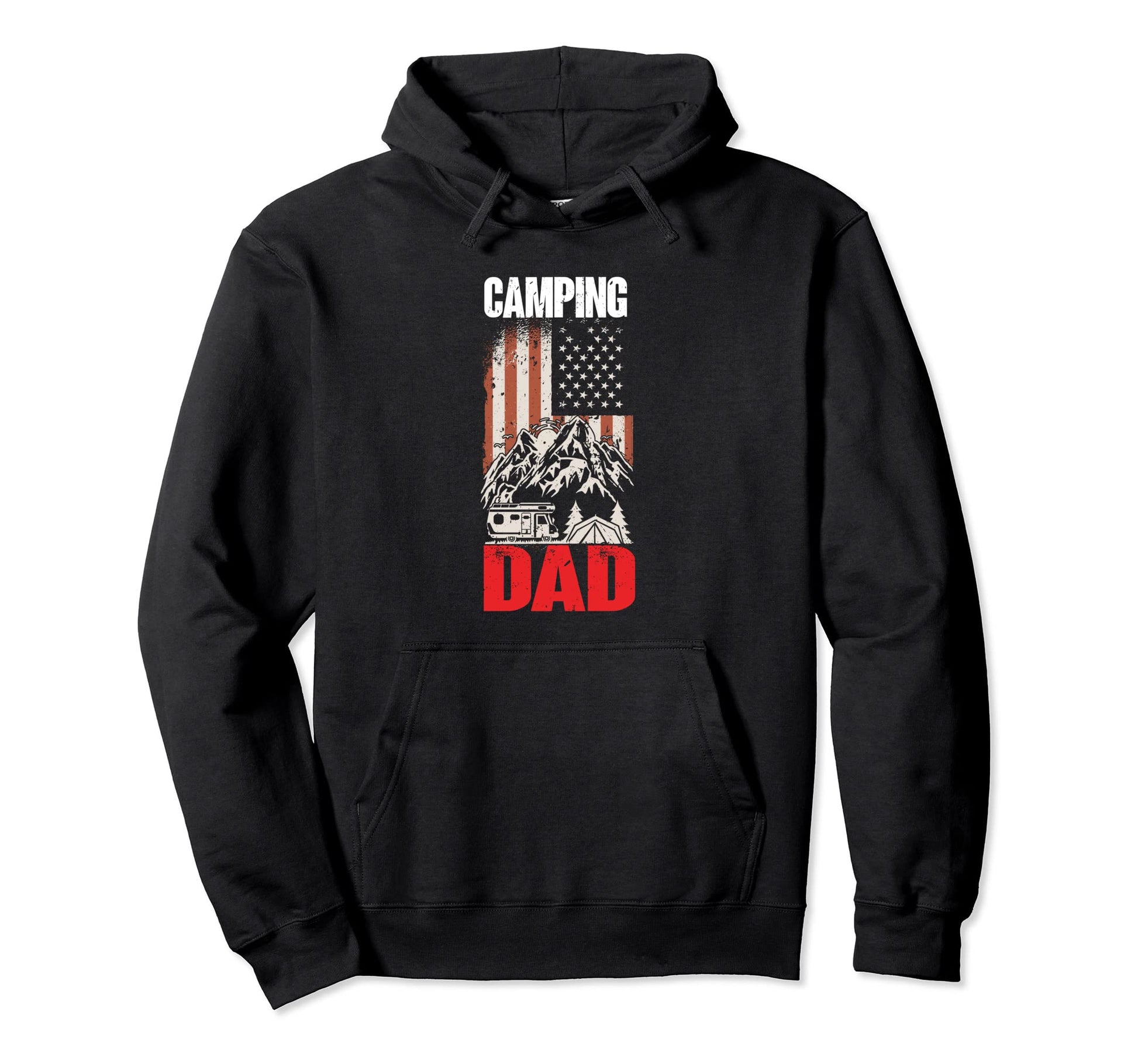 Camping Dad Camper Caravan Funny Camping Hoodie - Graphic Print for Adults - T-Shirt, Sweatshirt, Hoodie