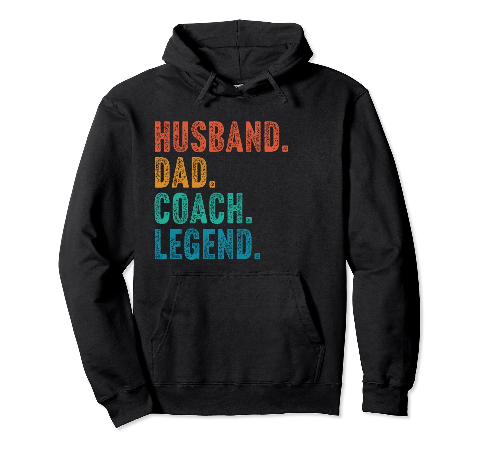 Husband Dad Coach Legend Father Hoodie - Aesthetic Graphic Men Women - T-Shirt, Sweatshirt, Hoodie