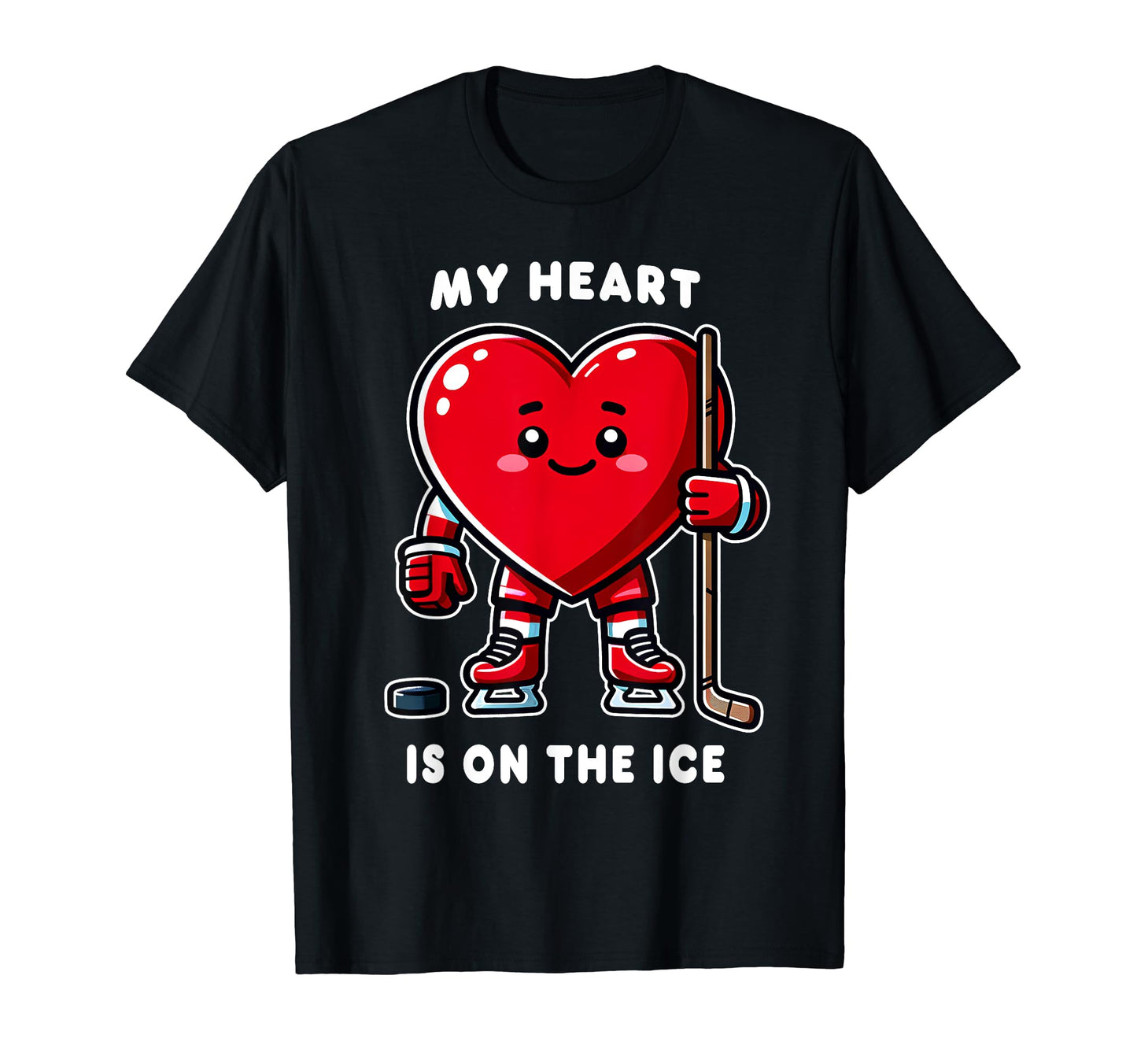 Valentines Day Ice Hockey Player My T-Shirt - Minimalist Print Unisex - T-Shirt, Sweatshirt, Hoodie