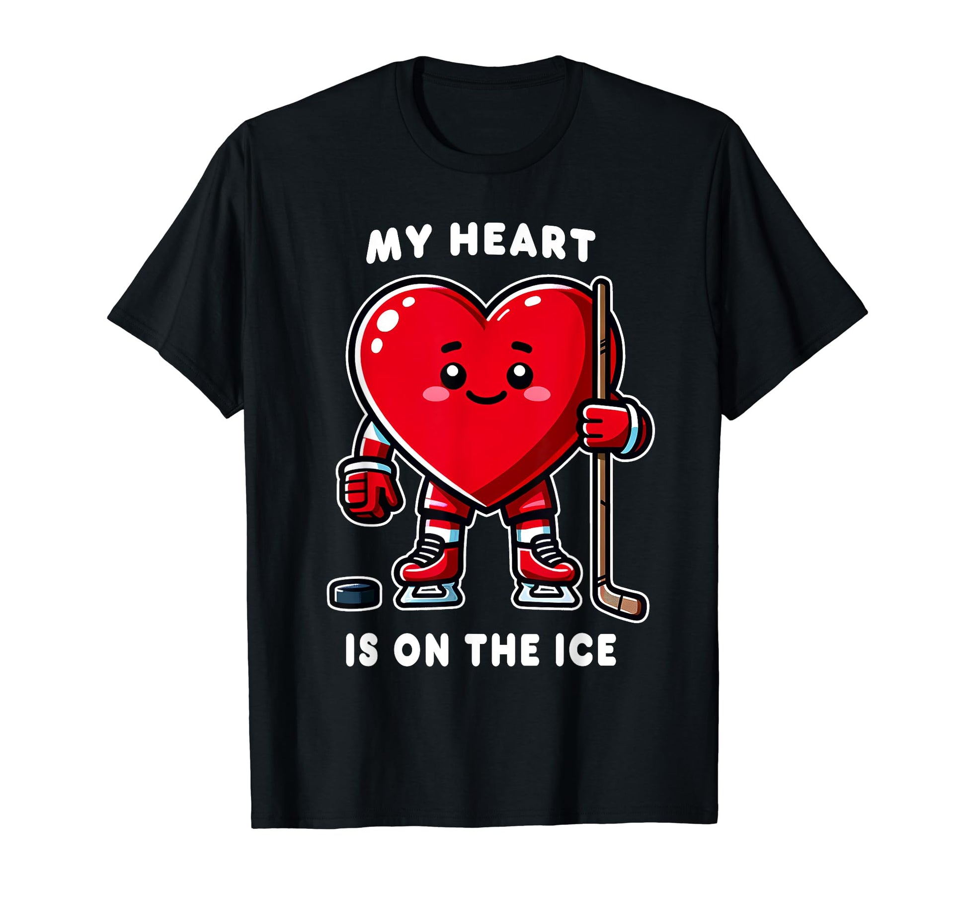 Valentines Day Ice Hockey Player My T-Shirt - Minimalist Print Unisex - T-Shirt, Sweatshirt, Hoodie