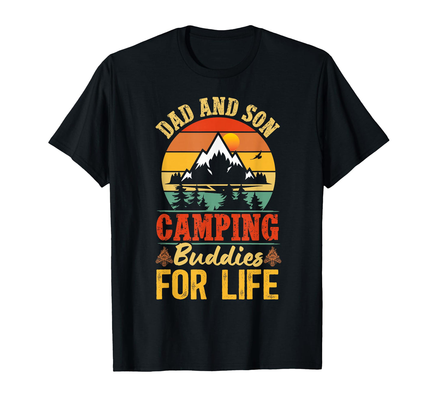 Dad And Son Camping Buddies Father T-Shirt - Streetwear Style Men Women - T-Shirt, Sweatshirt, Hoodie