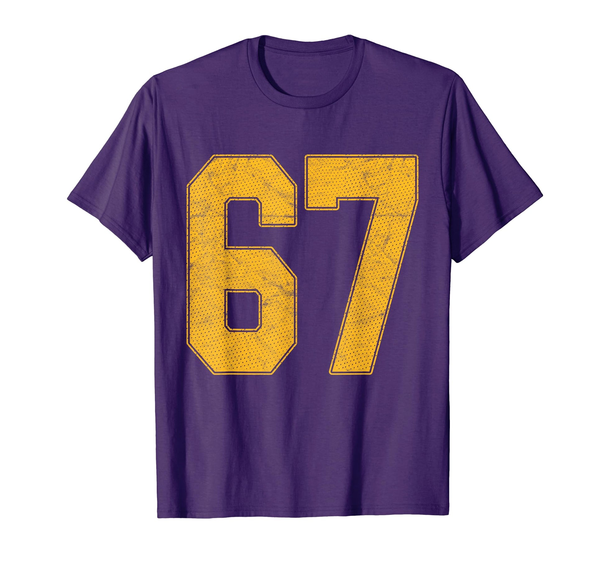 Number 67 Numbered Uniform Sports Team T-Shirt - Unique Graphic Unisex - T-Shirt, Sweatshirt, Hoodie
