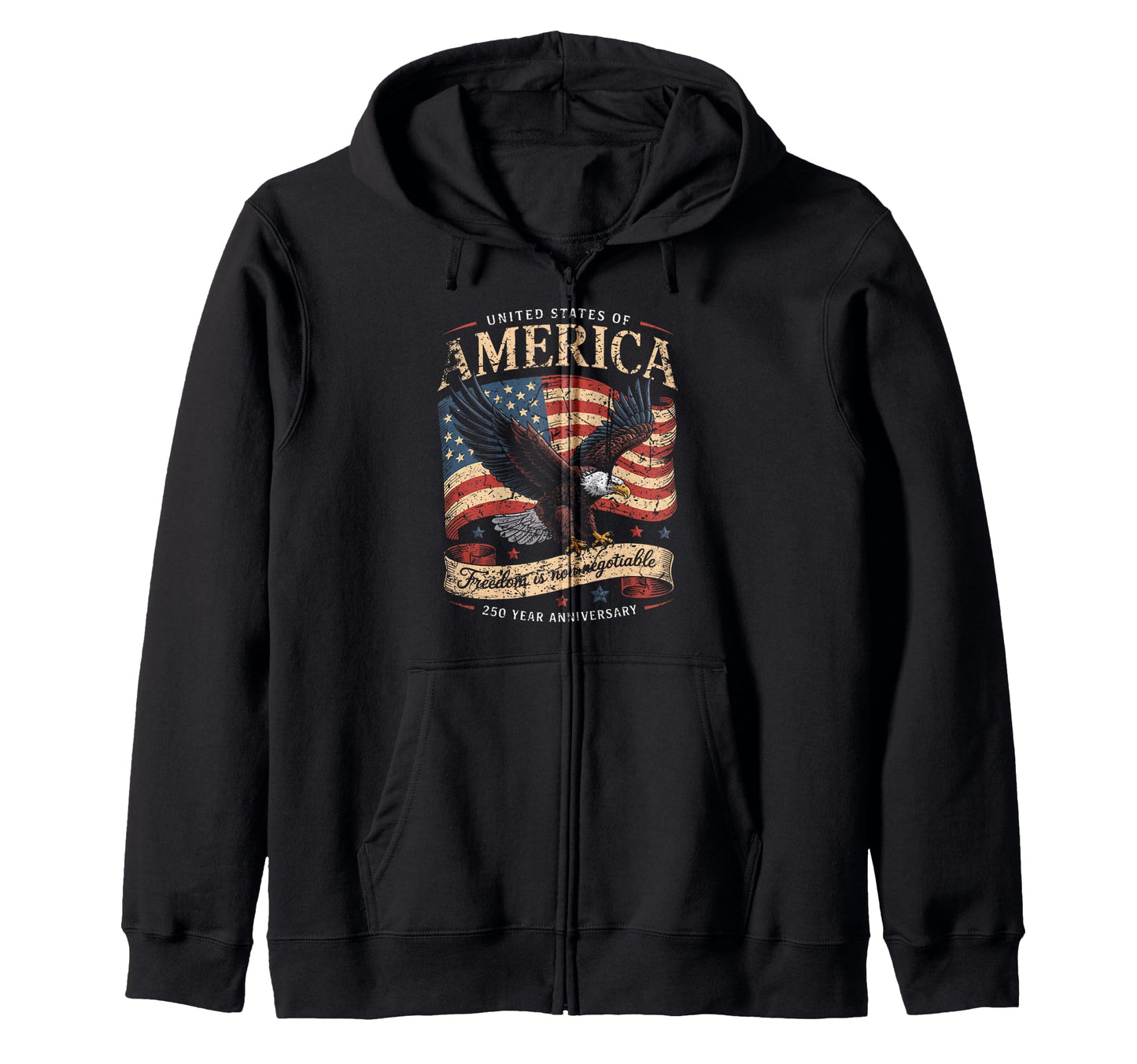 United States Anniversary American Flag T-Shirt - Unique Graphic Men Women - T-Shirt, Sweatshirt, Hoodie