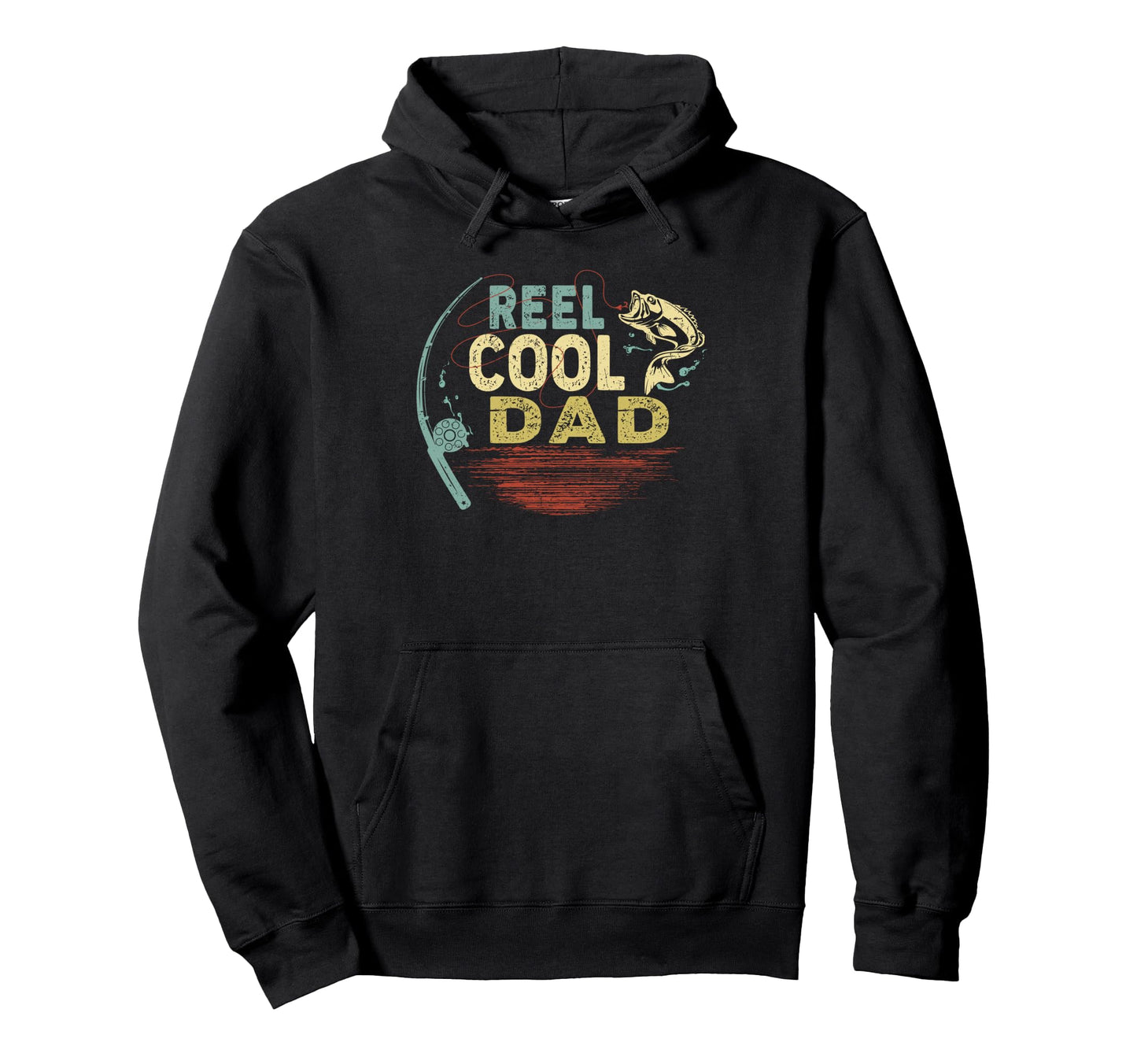 Funny Fishing Reel Dad Hoodie - Custom Art Print for Adults - T-Shirt, Sweatshirt, Hoodie