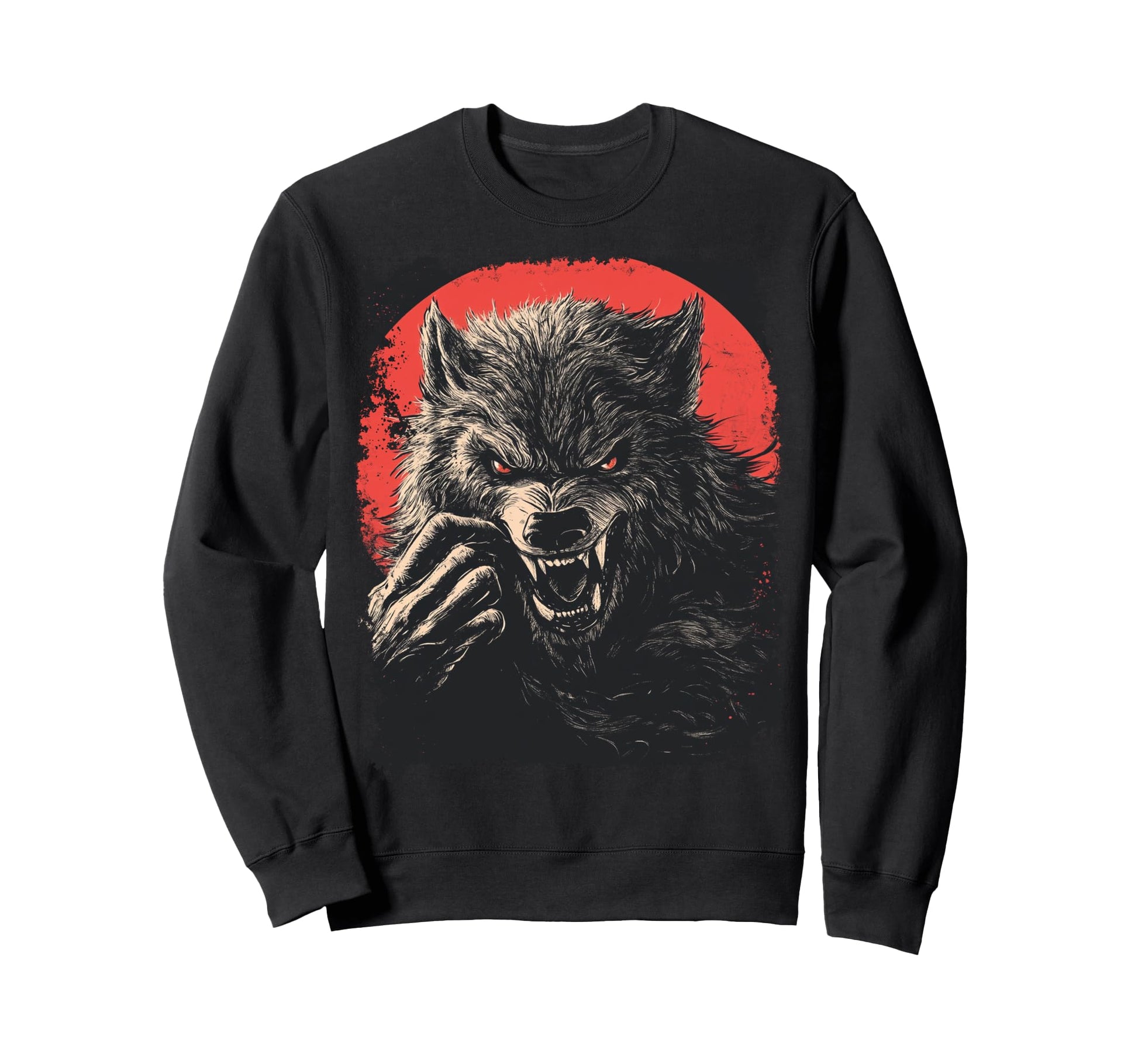 Pop Art Werewolf Halloween Sweatshirt - Aesthetic Graphic Unisex - T-Shirt, Sweatshirt, Hoodie
