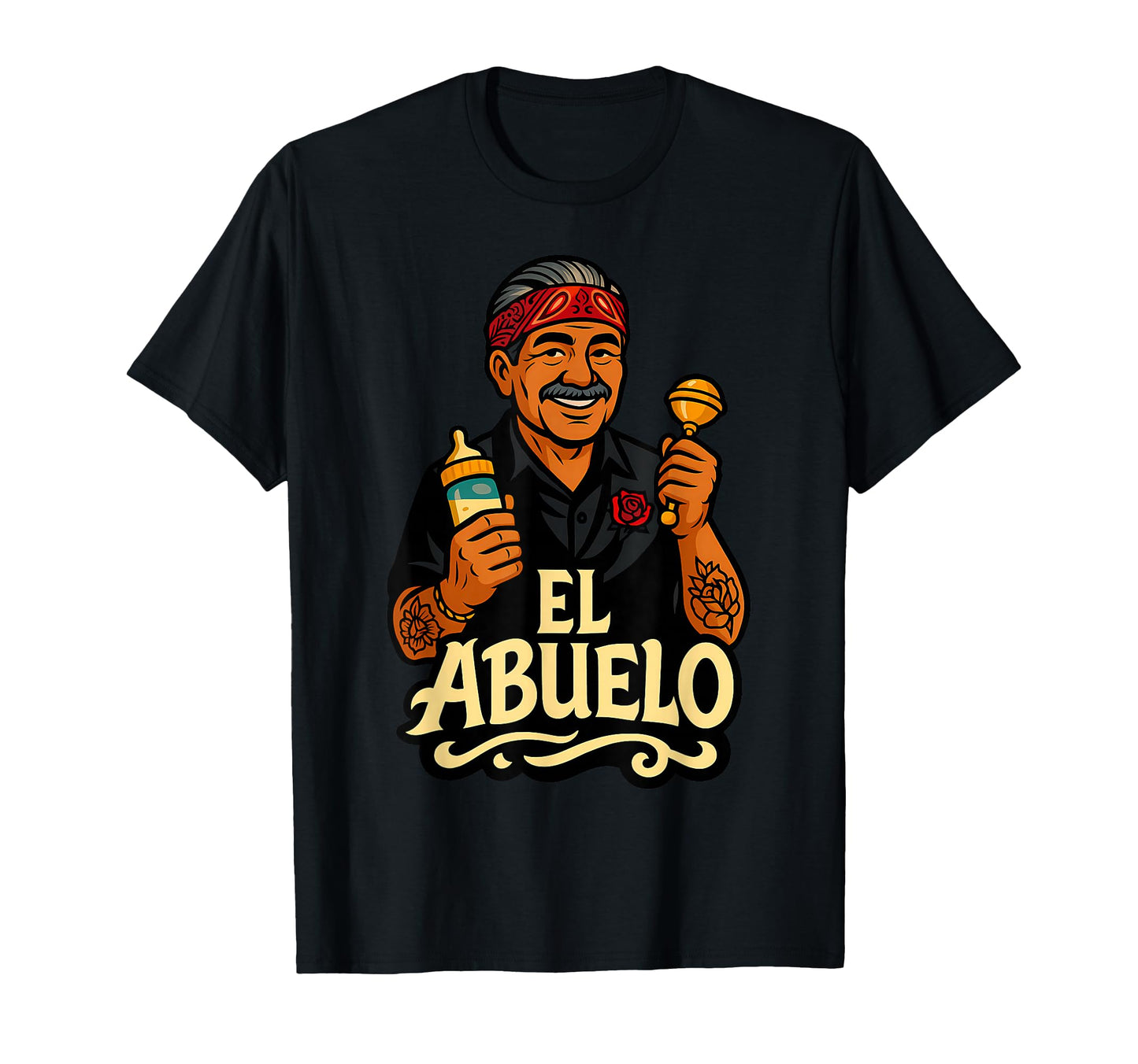 El Abuelo Funny Mexican Grandpas T-Shirt - Graphic Print for Adults - T-Shirt, Sweatshirt, Hoodie