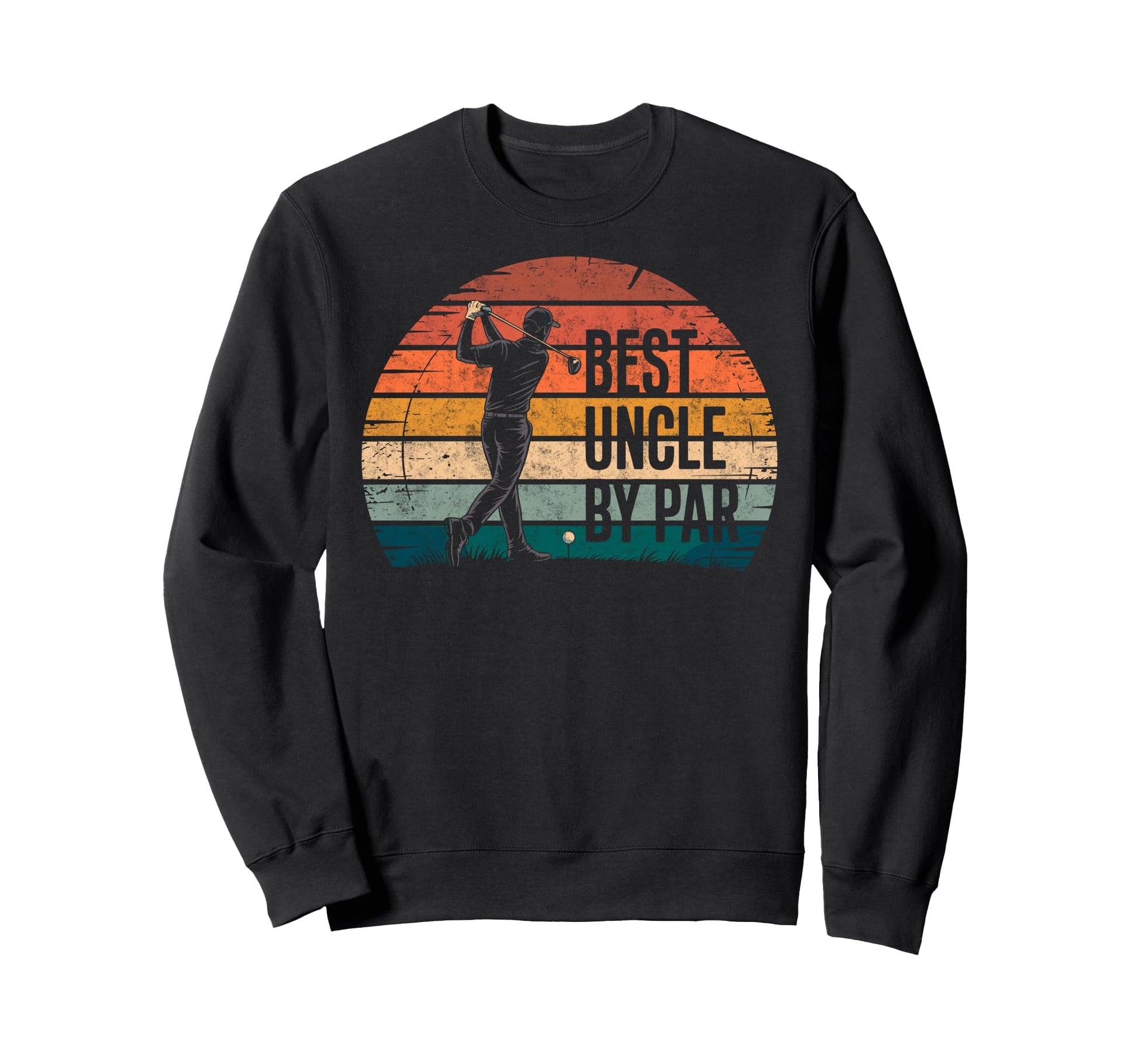 Golf Golfer Golfing Best Uncle Sweatshirt - Custom Art Print for Adults - T-Shirt, Sweatshirt, Hoodie