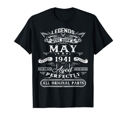 85Th Birthday Gift Legend Born May T-Shirt - Trendy Graphic for Adults - T-Shirt, Sweatshirt, Hoodie