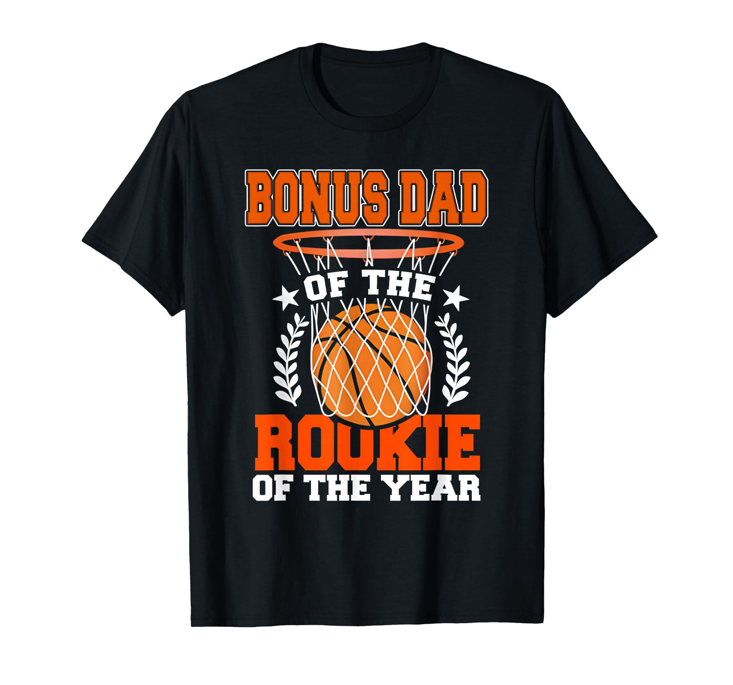Bonus Dad Rookie 1St Basketball Bday T-Shirt - Graphic Print for Adults - T-Shirt, Sweatshirt, Hoodie