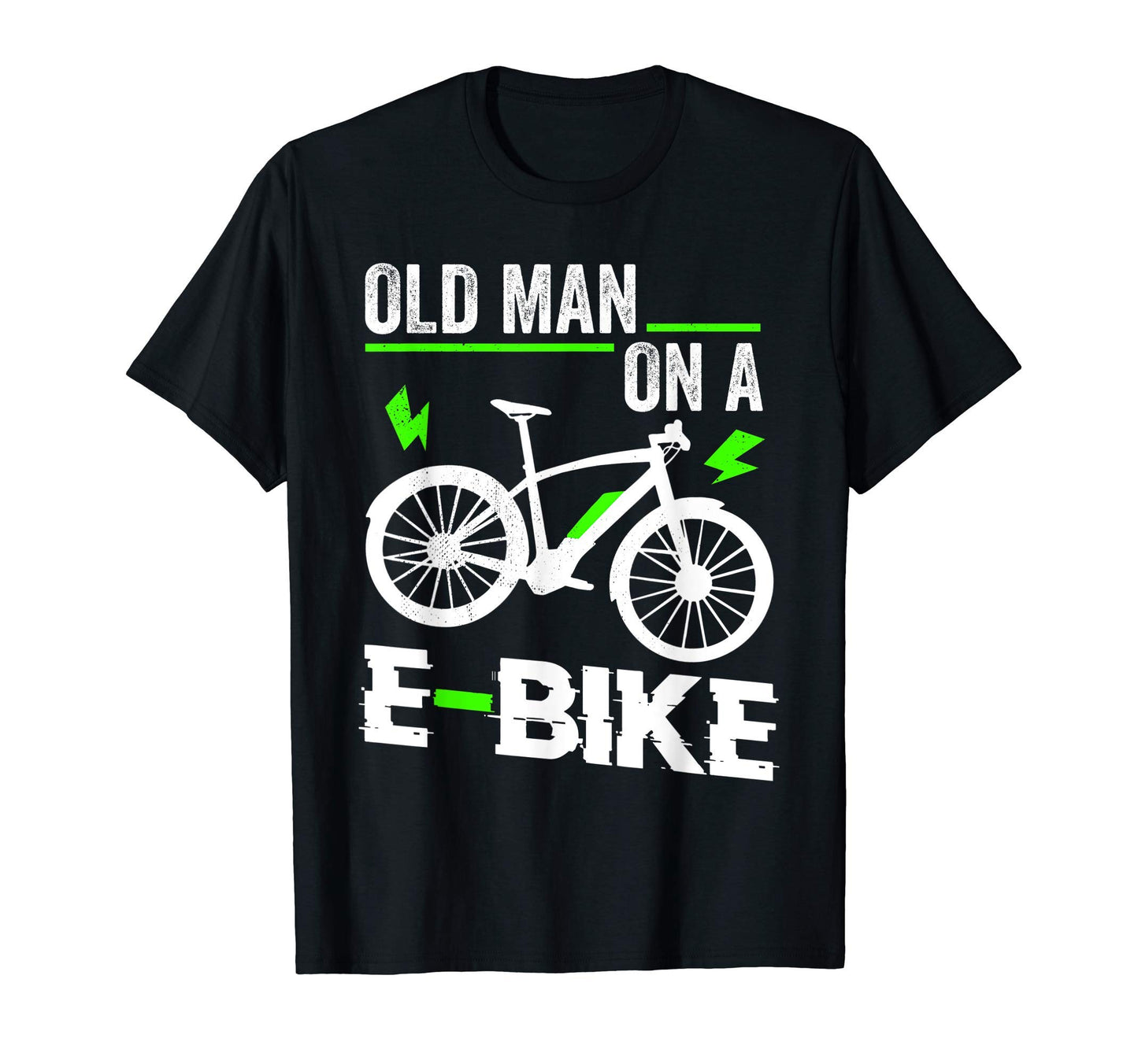 Old E Bike Electronic Bicycle Sports T-Shirt - Novelty Apparel Men Women - T-Shirt, Sweatshirt, Hoodie