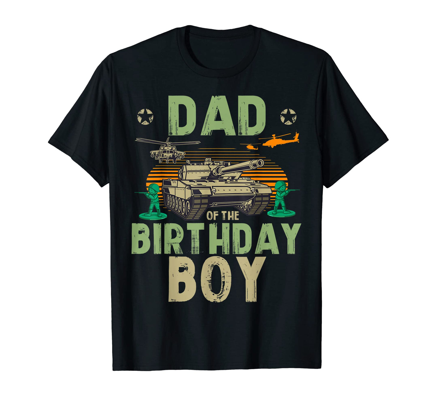 Dad Birthday Army Party Matching Family T-Shirt - Minimalist Print Unisex - T-Shirt, Sweatshirt, Hoodie