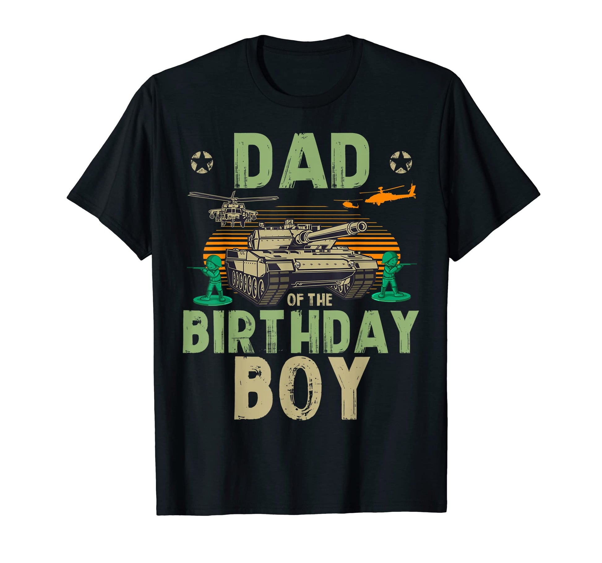 Dad Birthday Army Party Matching Family T-Shirt - Minimalist Print Unisex - T-Shirt, Sweatshirt, Hoodie