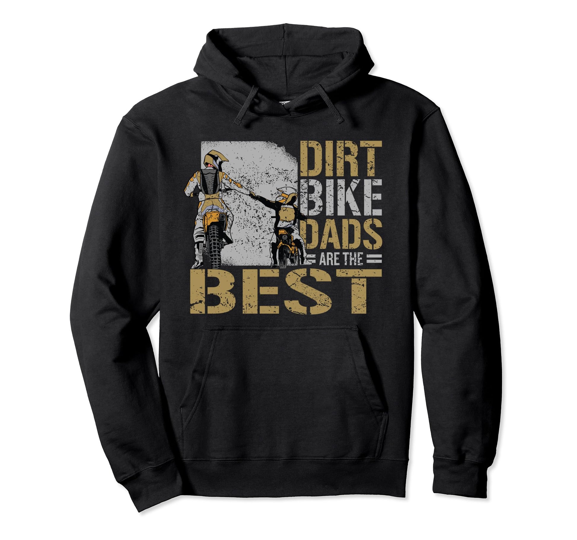 Dirt Bike Dads Are Best Motocross Biker Hoodie - Unique Graphic Men Women - T-Shirt, Sweatshirt, Hoodie