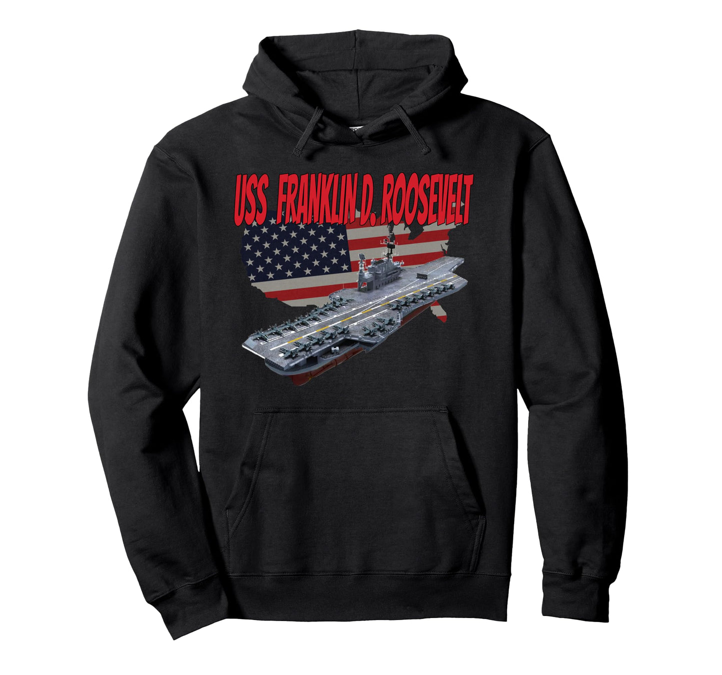 Aircraft Carrier Uss Franklin D Hoodie - Minimalist Print for Adults - T-Shirt, Sweatshirt, Hoodie