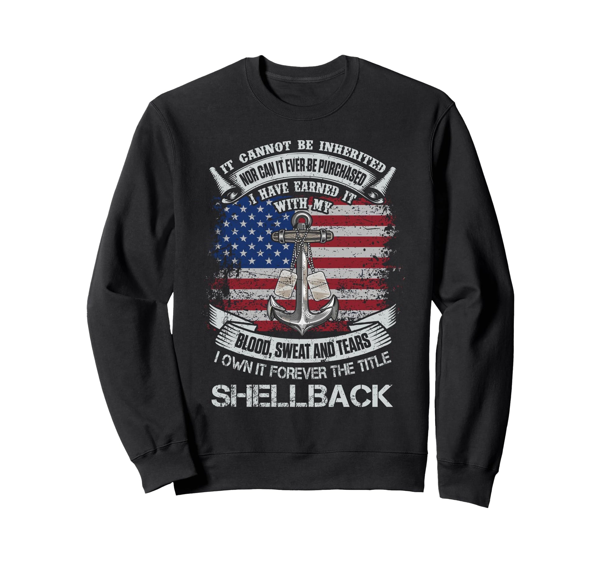 Own Forever Title Shellback Sailor Sweatshirt - Trendy Graphic for Adults - T-Shirt, Sweatshirt, Hoodie