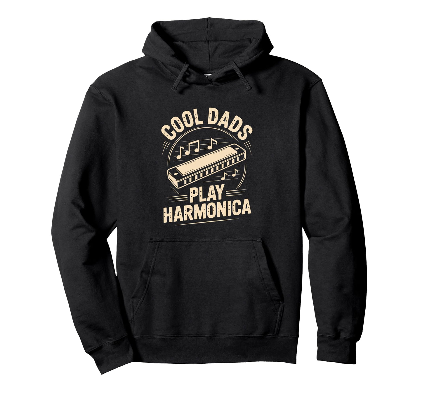 Dads Play Harmonica Hoodie - Casual Everyday Wear Unisex - T-Shirt, Sweatshirt, Hoodie