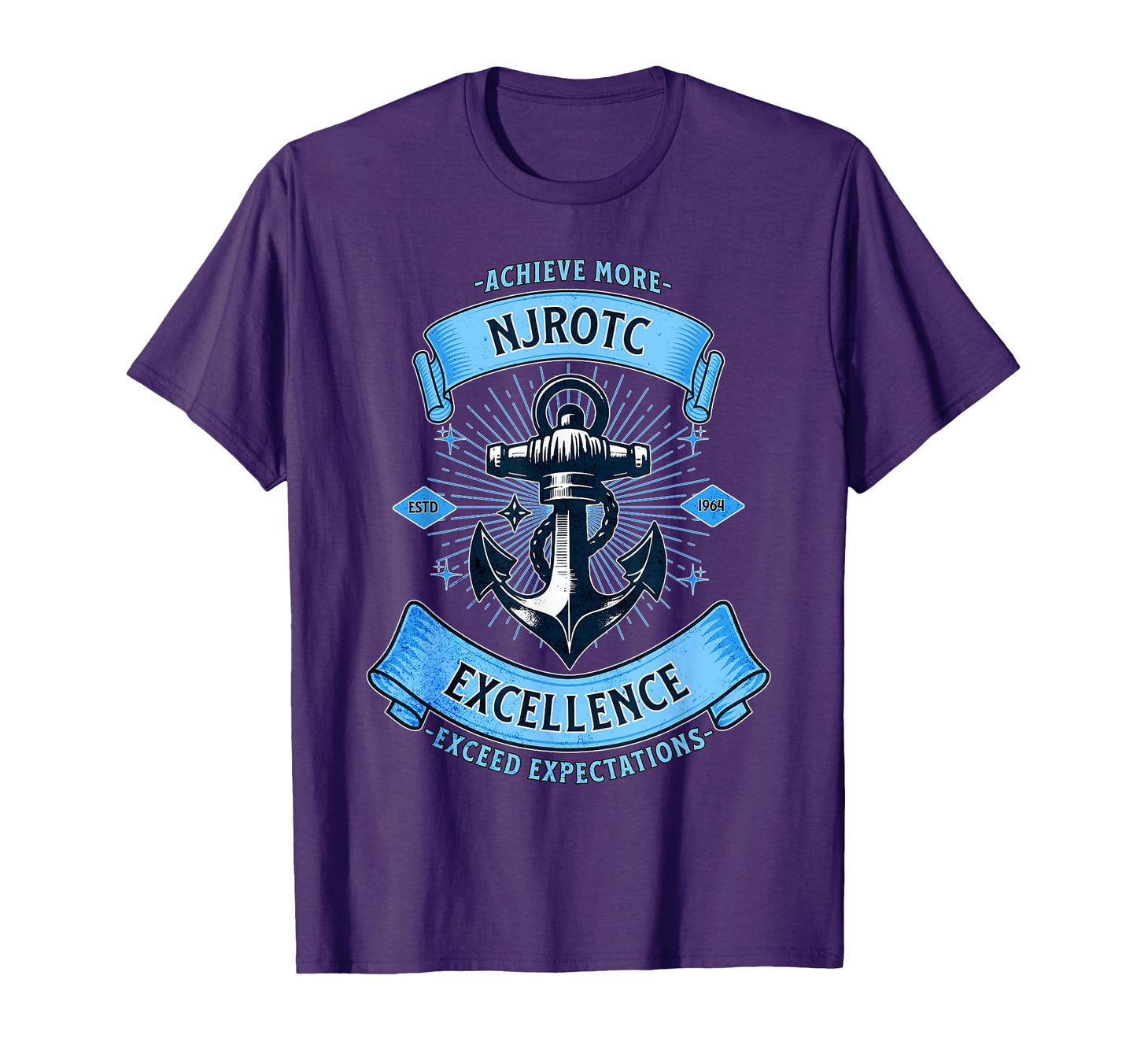 Njrotc Exceed Expectations Naval Jrotc T-Shirt - Graphic Print Men Women - T-Shirt, Sweatshirt, Hoodie