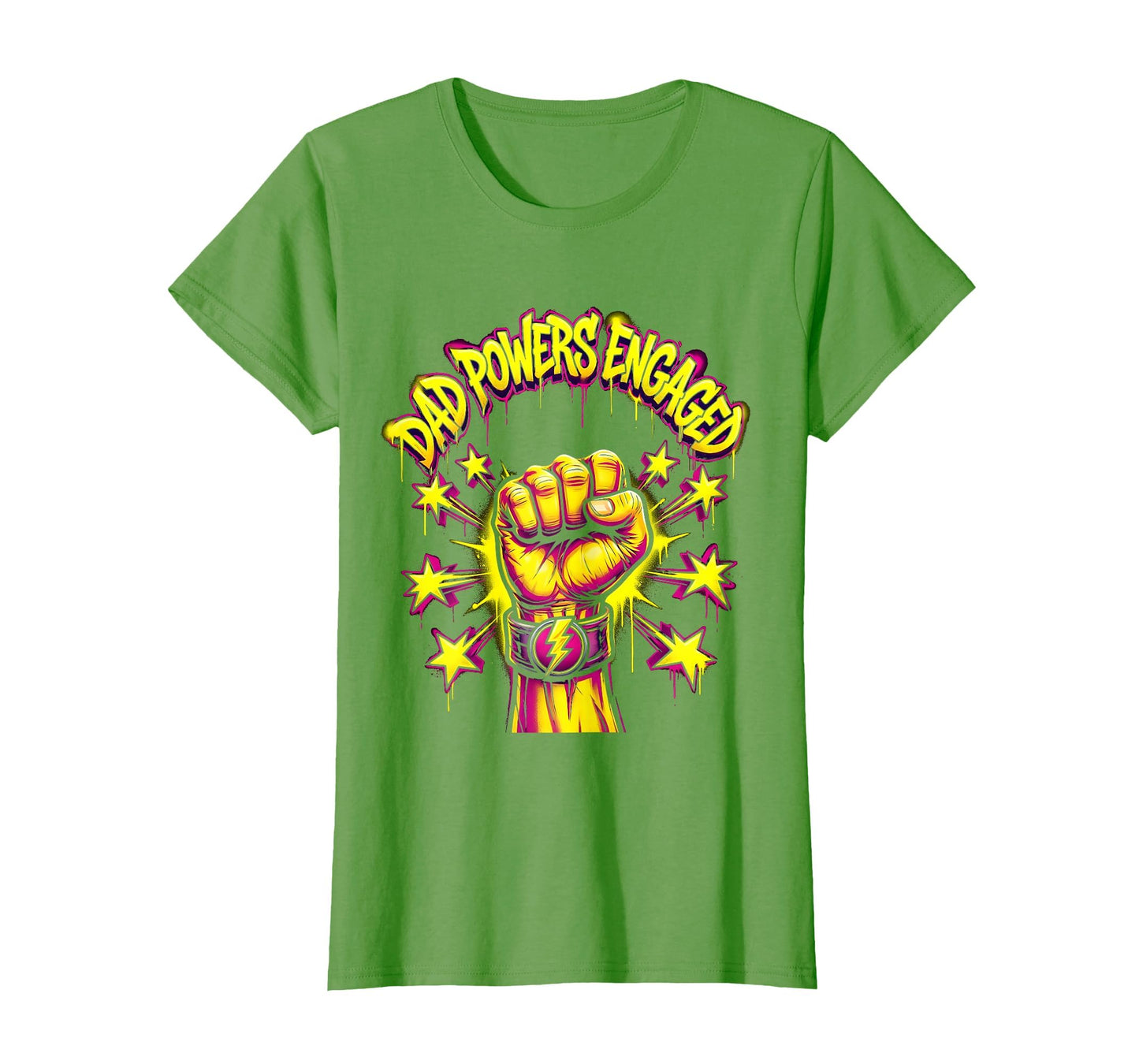 Rad Dad Powers Engaged Father T-Shirt - Novelty Apparel Unisex - T-Shirt, Sweatshirt, Hoodie