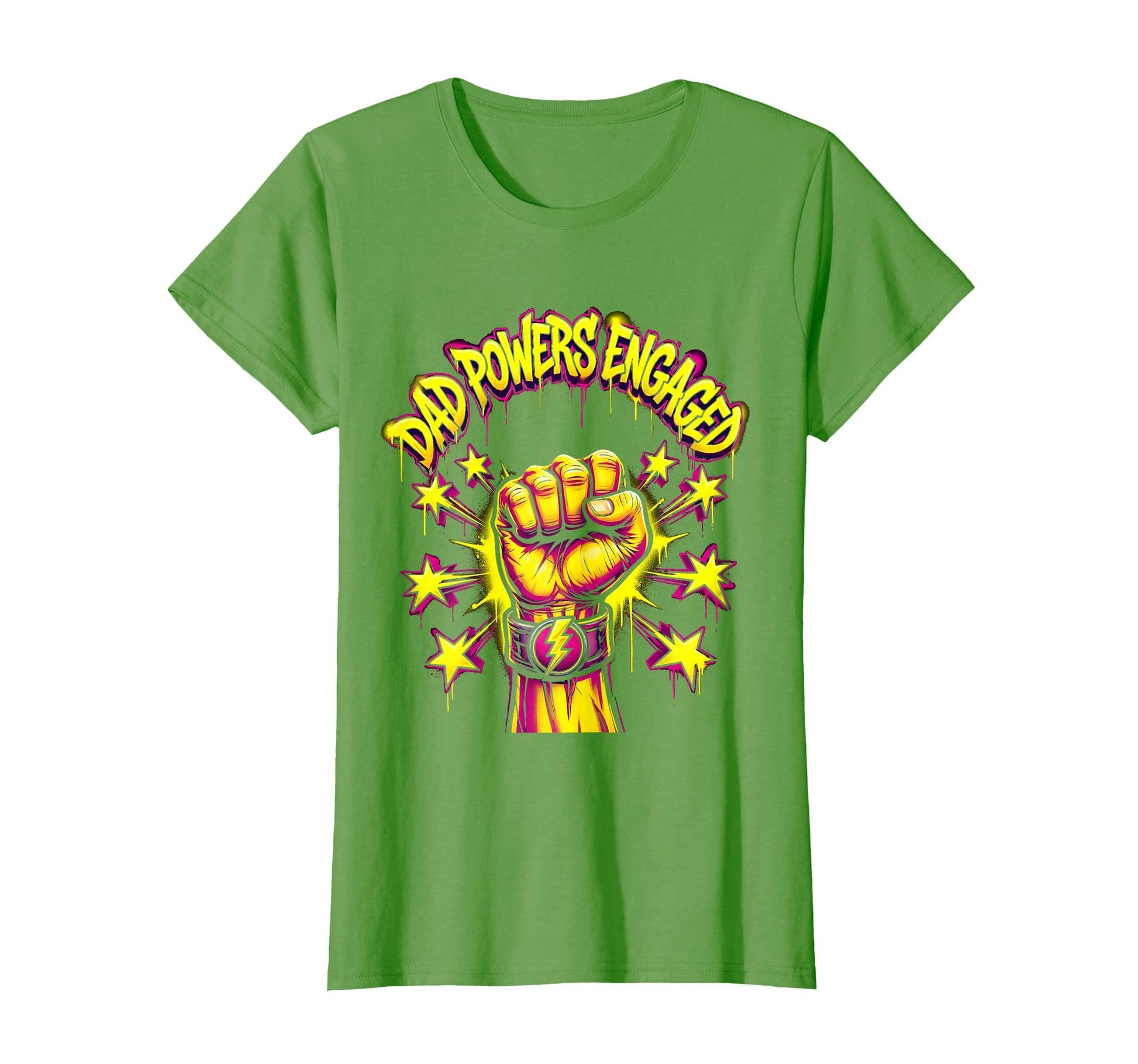 Rad Dad Powers Engaged Father T-Shirt - Novelty Apparel Unisex - T-Shirt, Sweatshirt, Hoodie