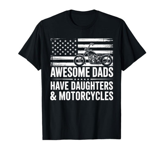 Awesome Dads Have Daughters And T-Shirt - Minimalist Print Unisex - T-Shirt, Sweatshirt, Hoodie