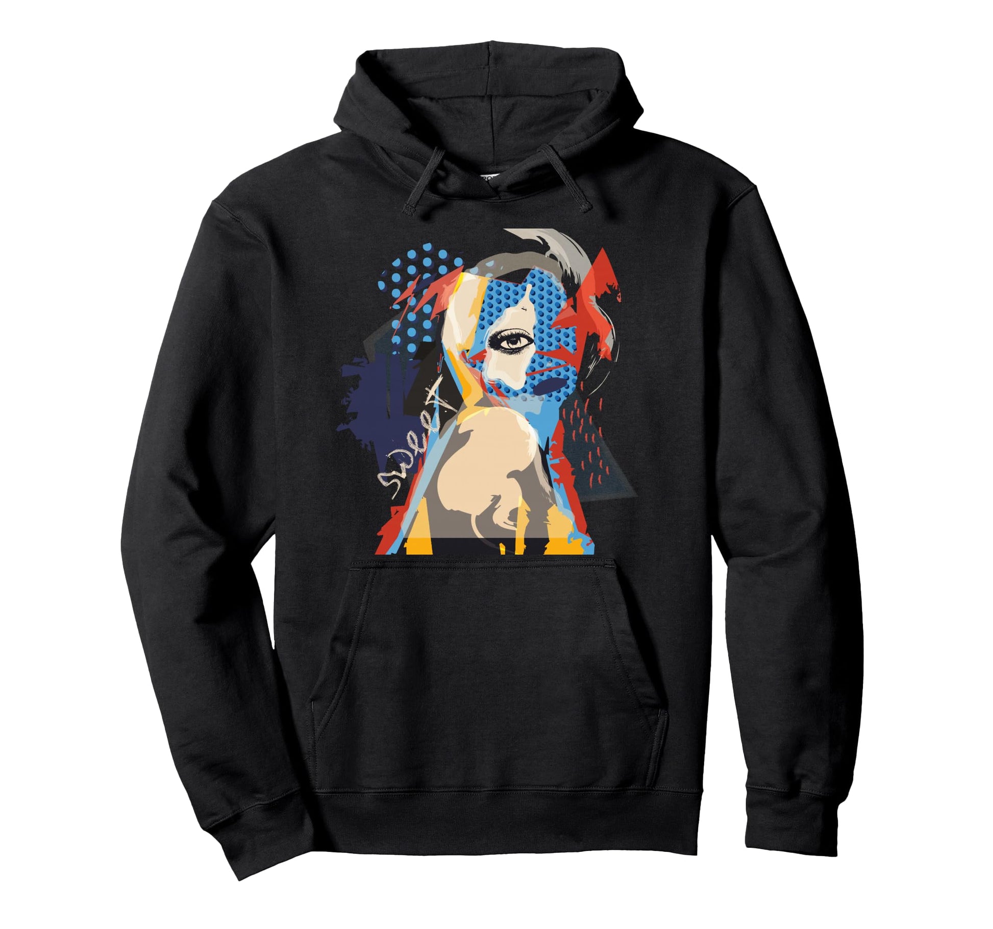 Pop Art 60S Love Artist Portrait Hoodie - Aesthetic Graphic for Adults - T-Shirt, Sweatshirt, Hoodie