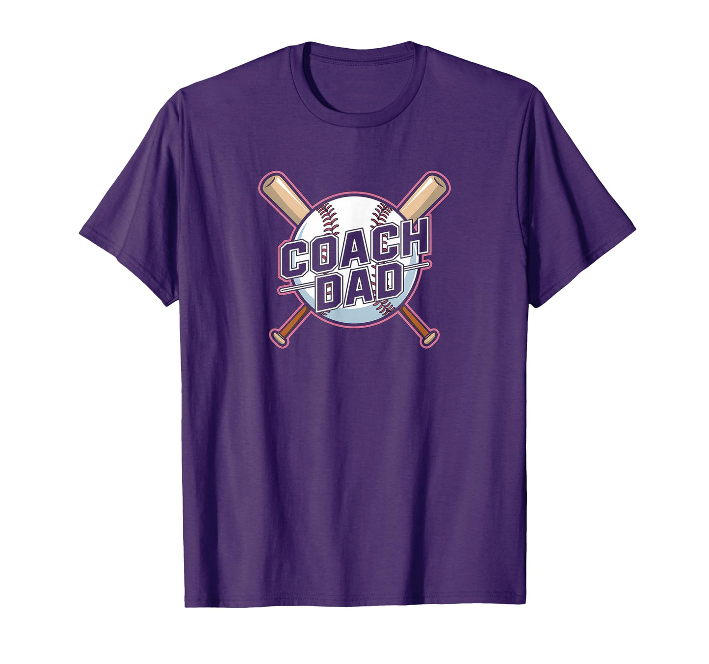 Dad Coach Baseball T-Shirt - Minimalist Print Unisex - T-Shirt, Sweatshirt, Hoodie