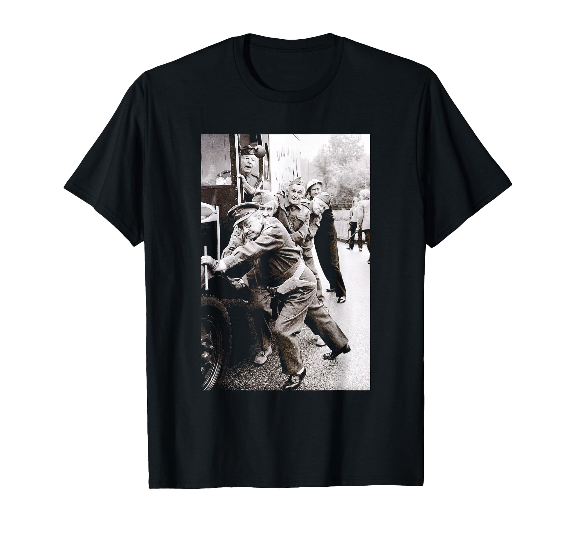 Dads Army Cast Captain Mainwaring T-Shirt - Trendy Graphic for Adults - T-Shirt, Sweatshirt, Hoodie