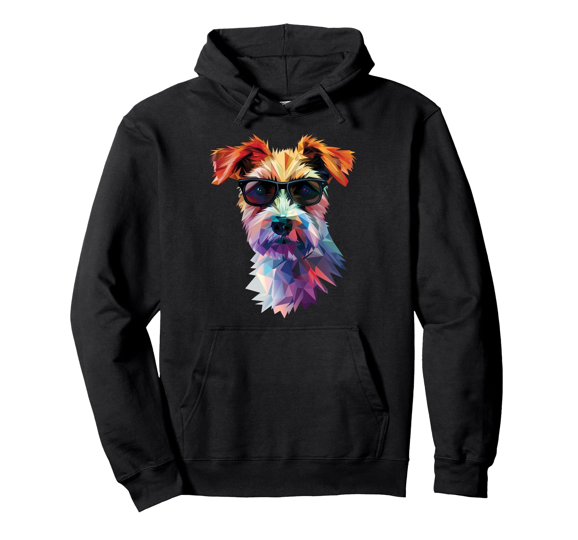 Dog Dad Mom Sunglasses Russell Terrier Hoodie - Custom Art Print Men Women - T-Shirt, Sweatshirt, Hoodie
