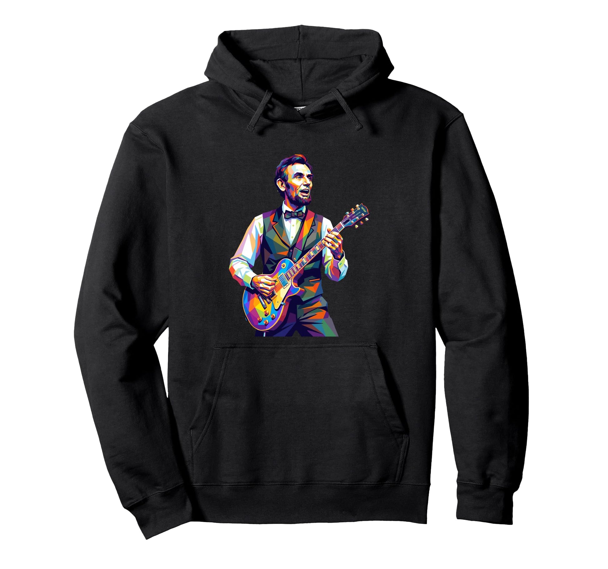 Abraham Lincoln Abe Lincoln Playing Hoodie - Streetwear Style for Adults - T-Shirt, Sweatshirt, Hoodie