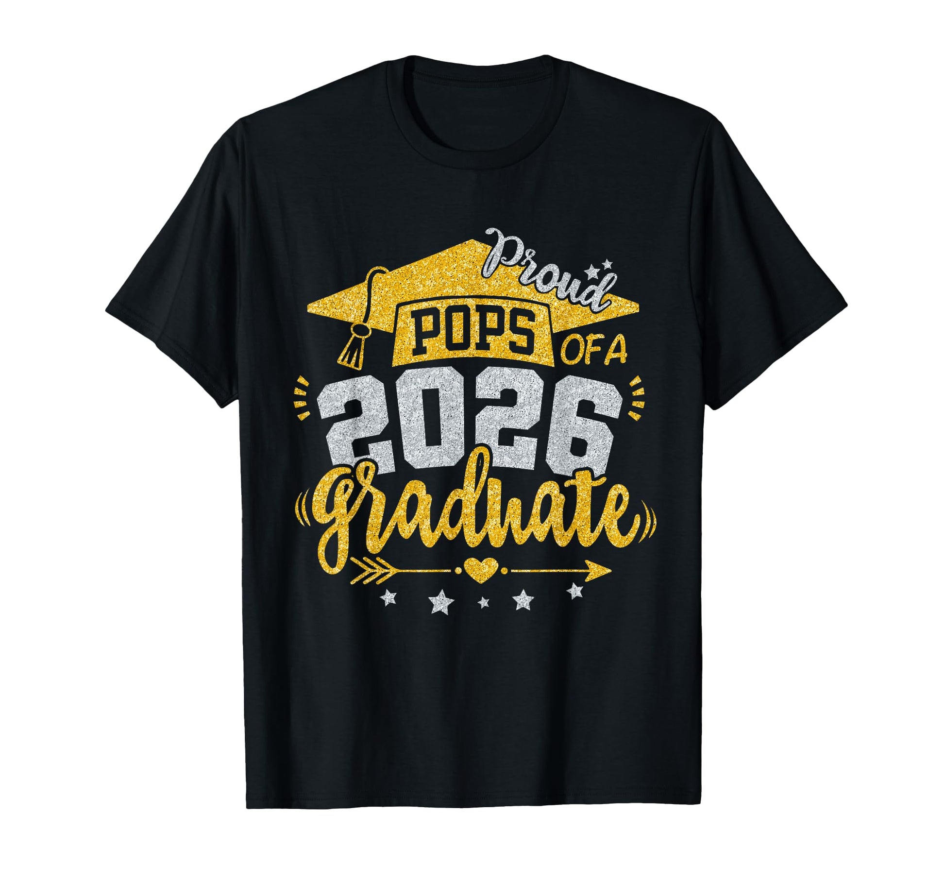 Proud Pops 2026 Graduate Grad Senior T-Shirt - Custom Art Print for Adults - T-Shirt, Sweatshirt, Hoodie