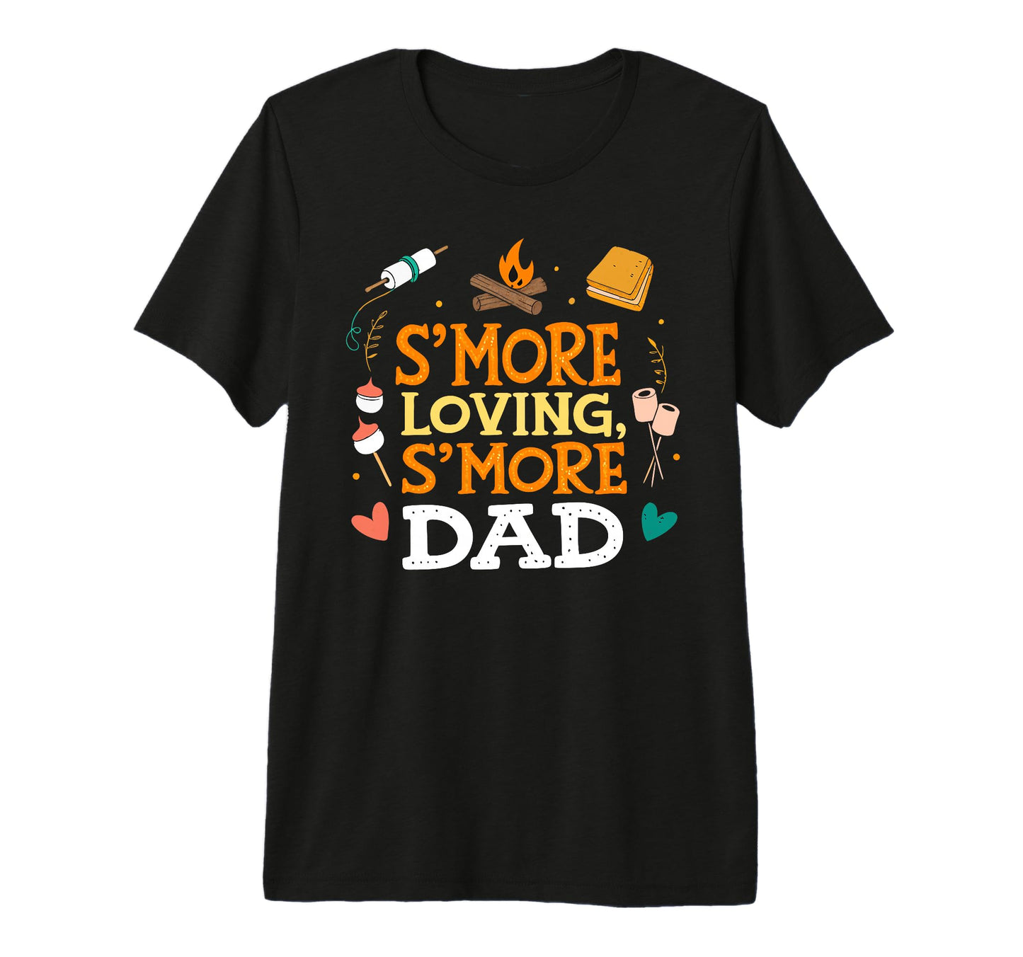 Mens Hiking Fathers Day Smore Dad T-Shirt - Minimalist Print Unisex - T-Shirt, Sweatshirt, Hoodie