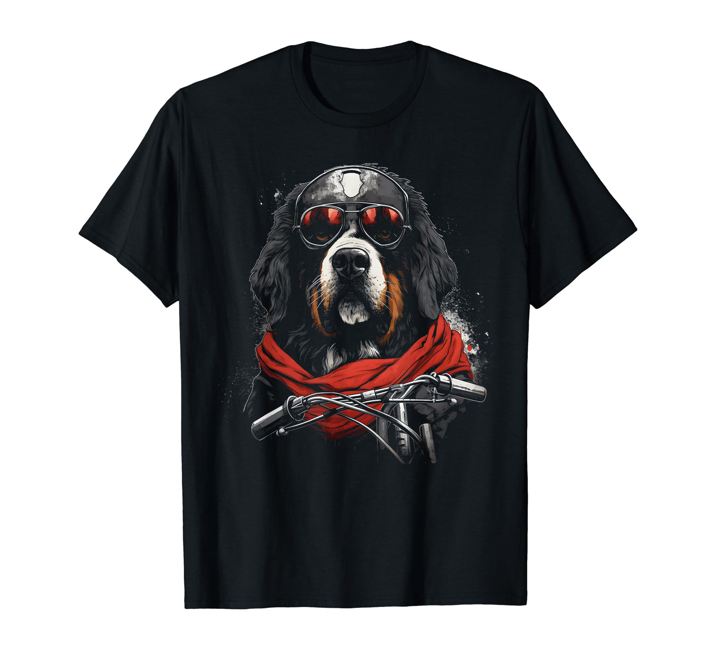Motorcycle Dad Biker Bernese Mountain T-Shirt - Streetwear Style Unisex - T-Shirt, Sweatshirt, Hoodie