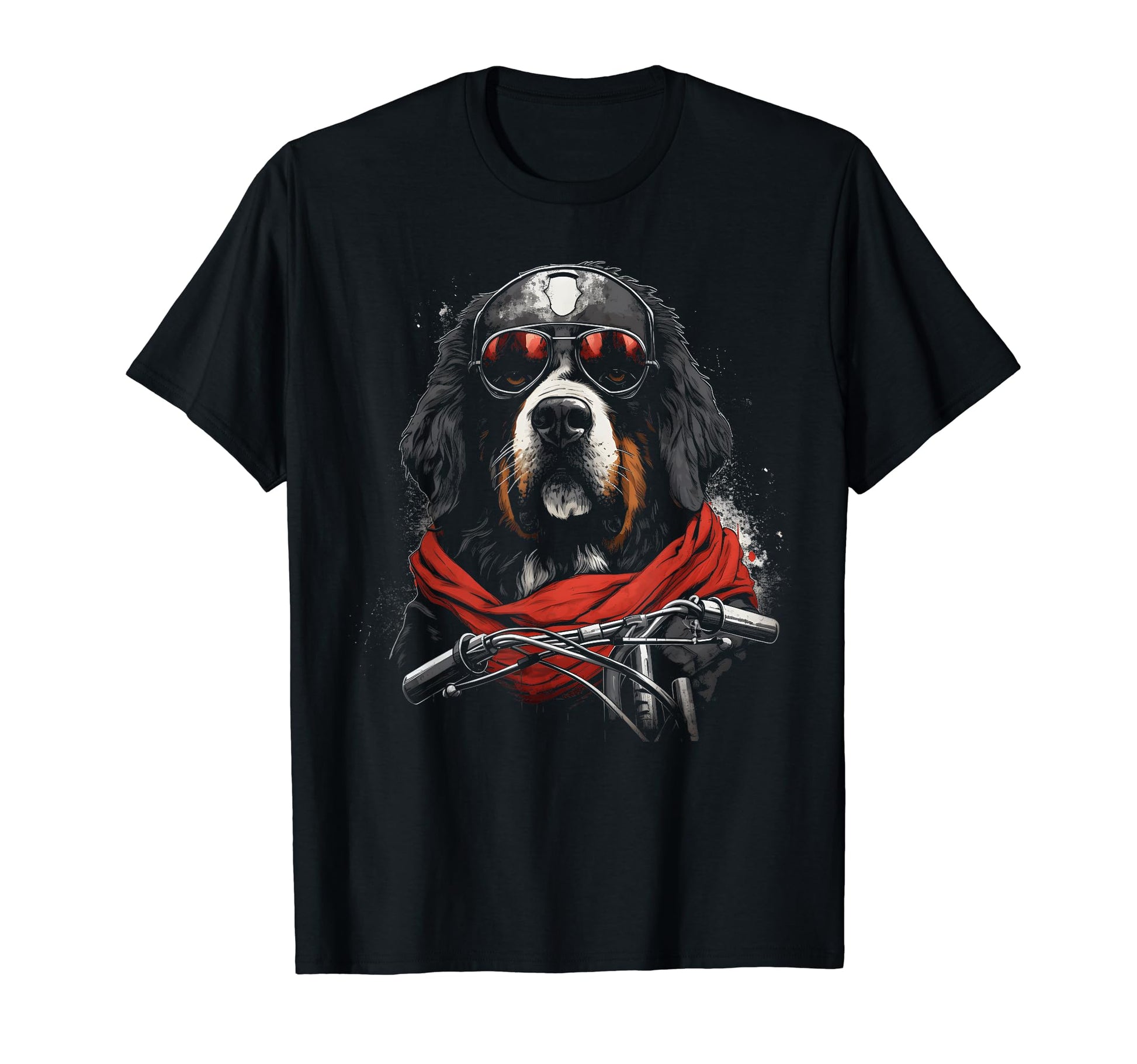 Motorcycle Dad Biker Bernese Mountain T-Shirt - Streetwear Style Unisex - T-Shirt, Sweatshirt, Hoodie