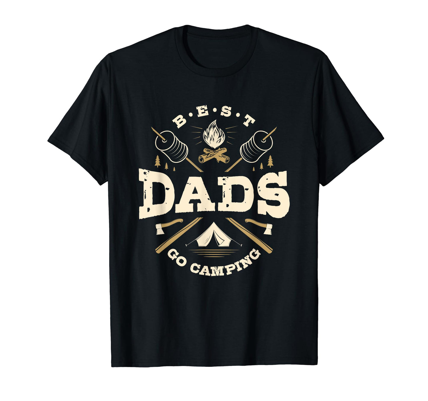 Best Dads Go Camping Camp Hiking T-Shirt - Novelty Apparel Men Women - T-Shirt, Sweatshirt, Hoodie